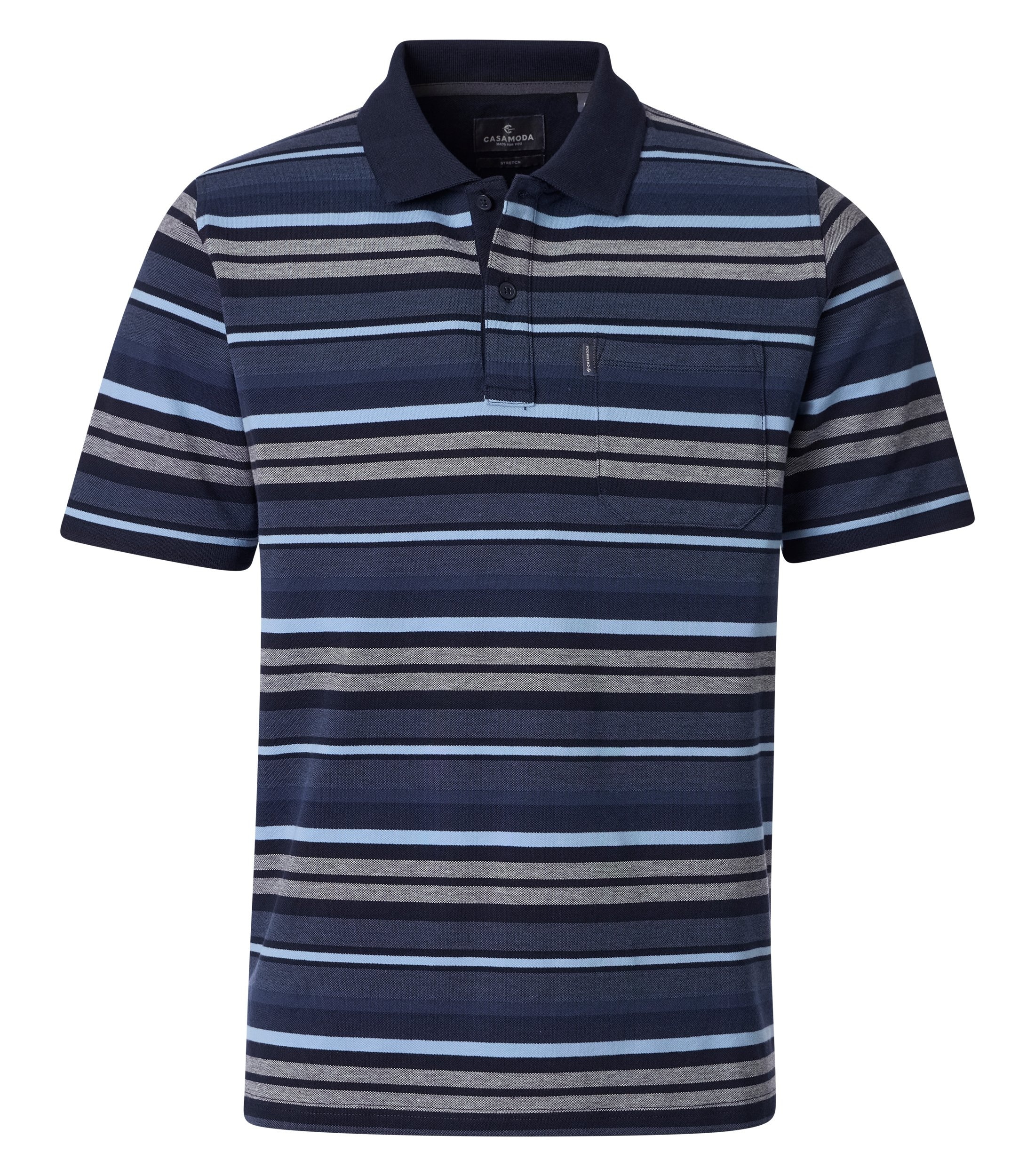 CASAMODA Poloshirt "CASAMODA Polo-Shirt gestreift"