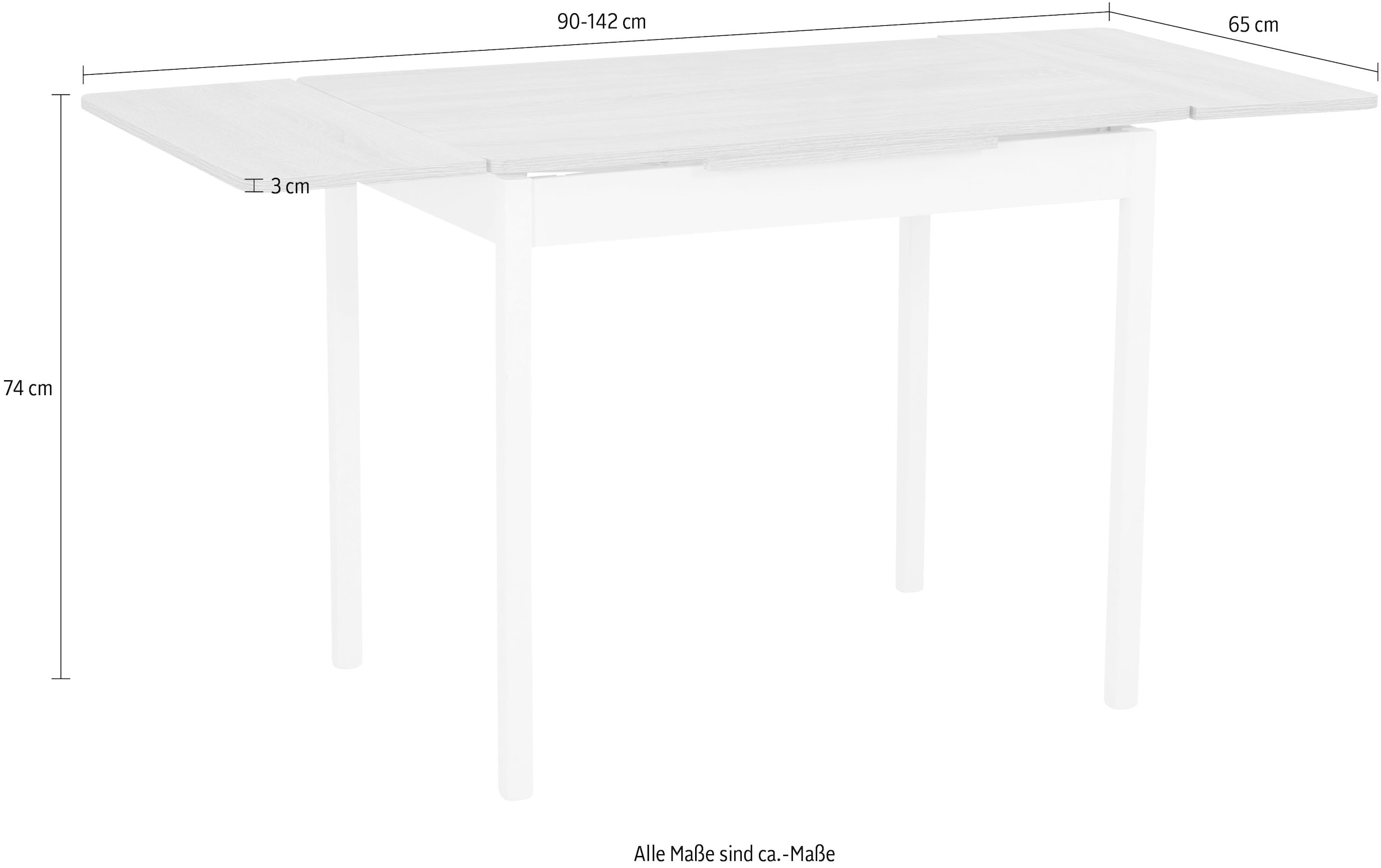 HELA Esstisch »Kiel I T | ausziehbar BAUR 90-142 cm P«, bestellen