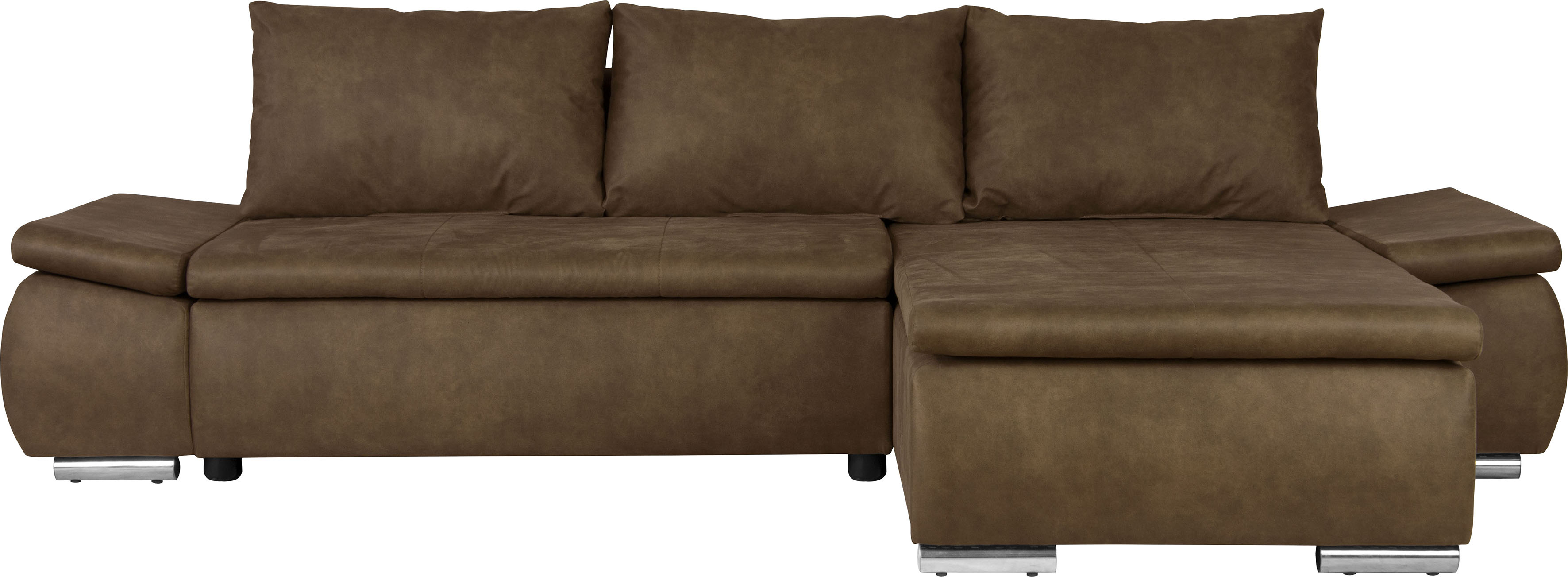Thumbnail - Home affaire Ecksofa "Acra L-Form", mit Bettfunktion und Bettkasten, in Mattenoptik