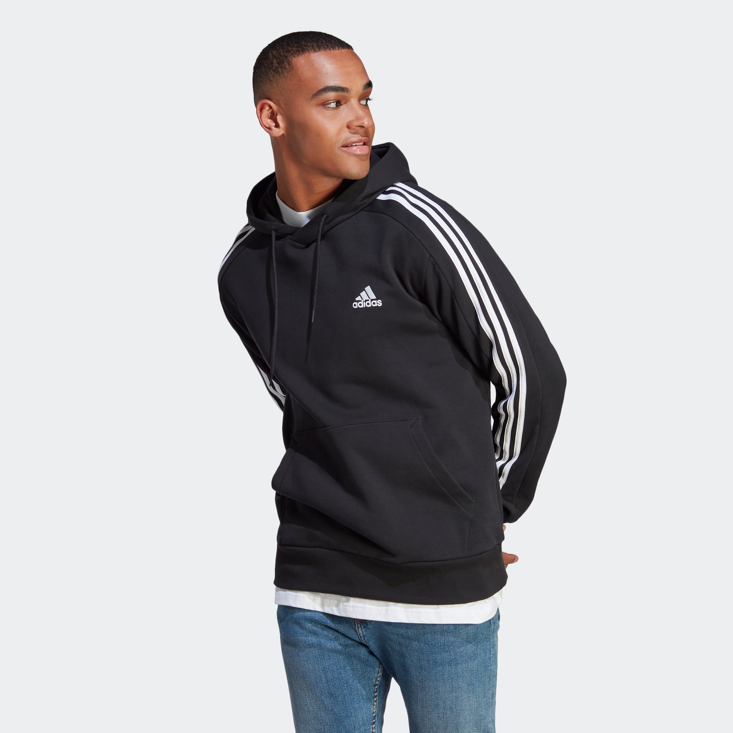 adidas Sportswear Kapuzensweatshirt »ESSENTIALS FRENCH TERRY 3STREIFEN HOODIE«