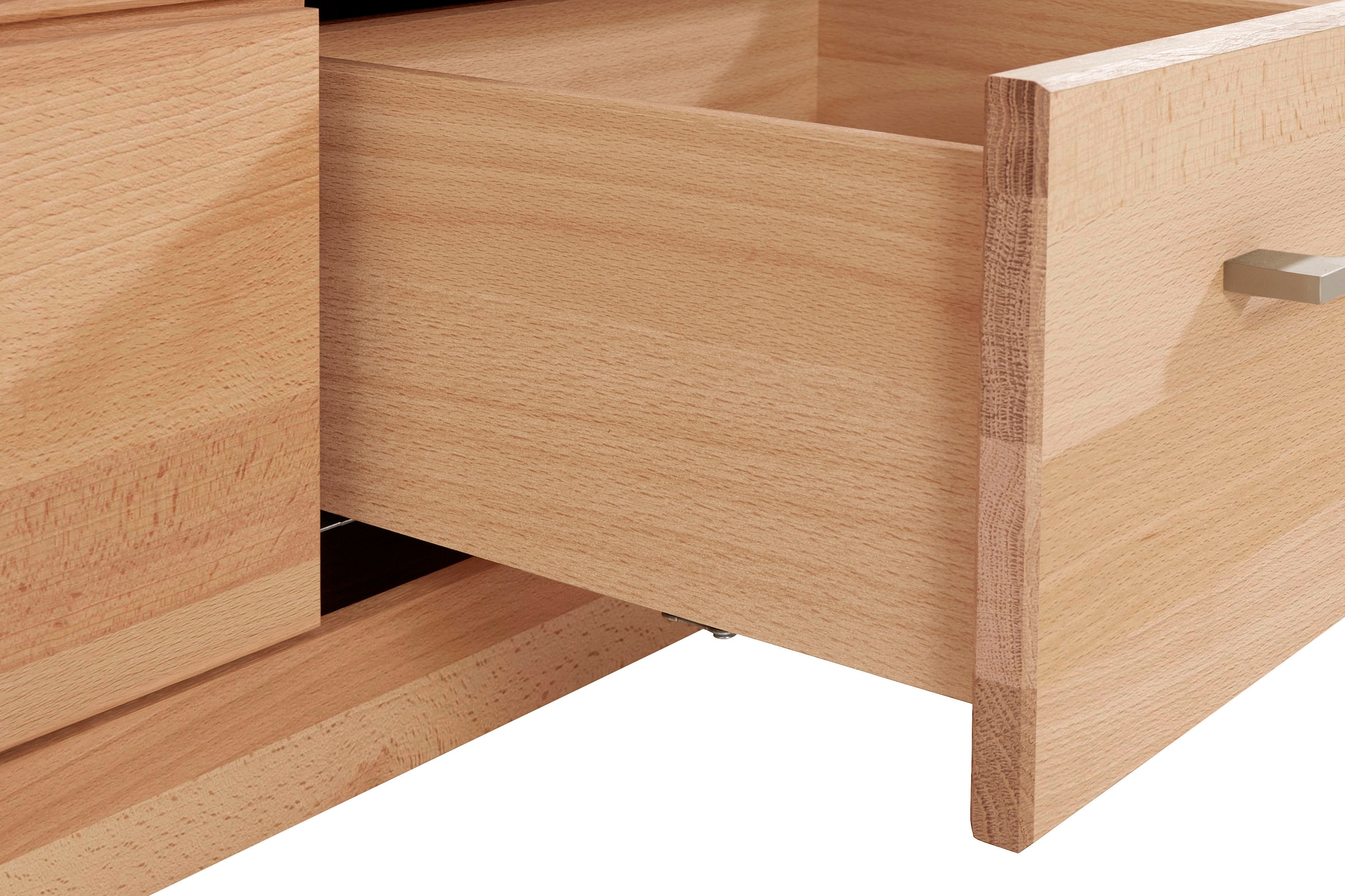 VOGL Möbelfabrik Lowboard »1237«, Massivholzfront, Breite ca. 211 cm, mit Softclose Funktion