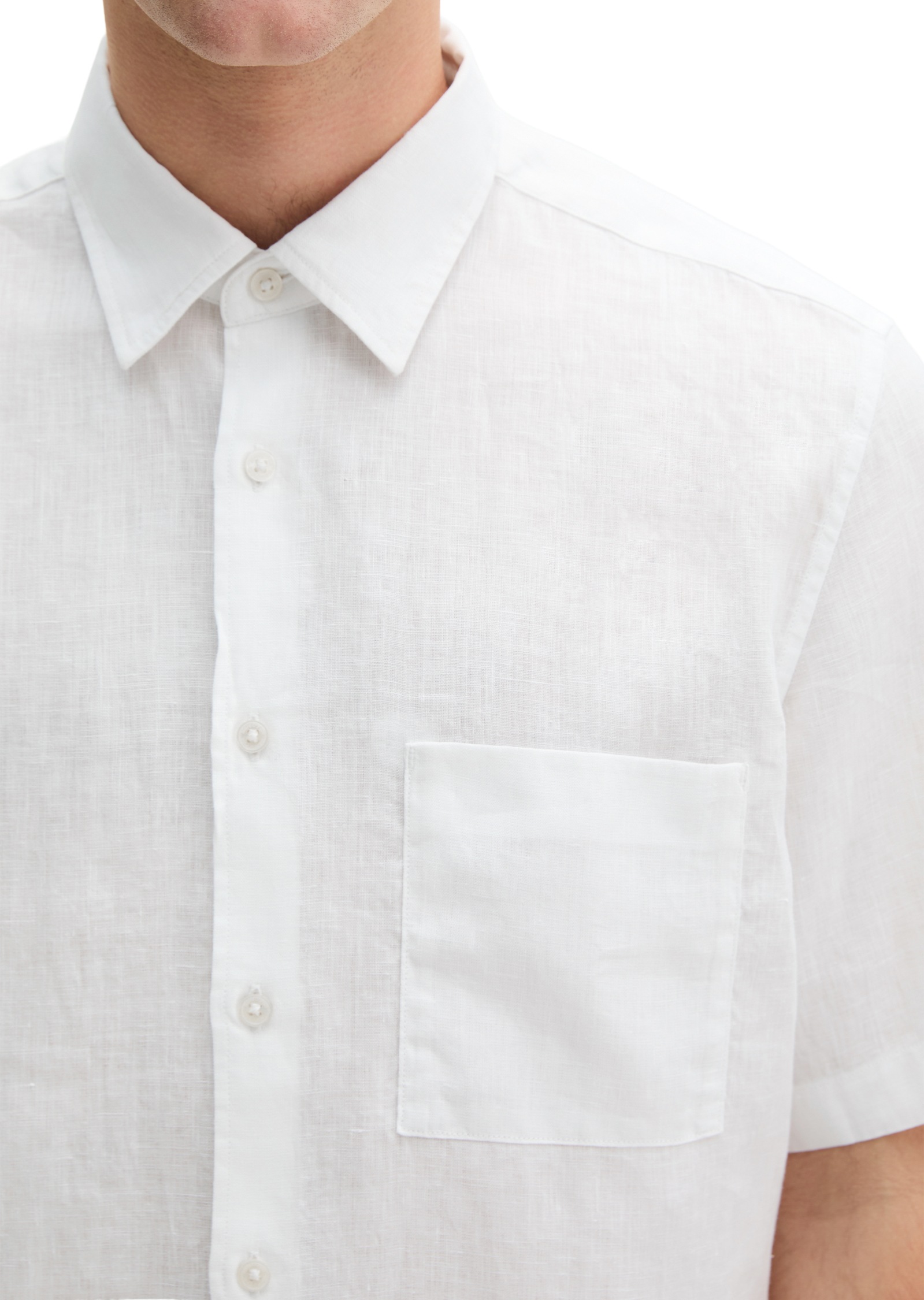 Marc O'Polo Linen Shirt Men White XL 2