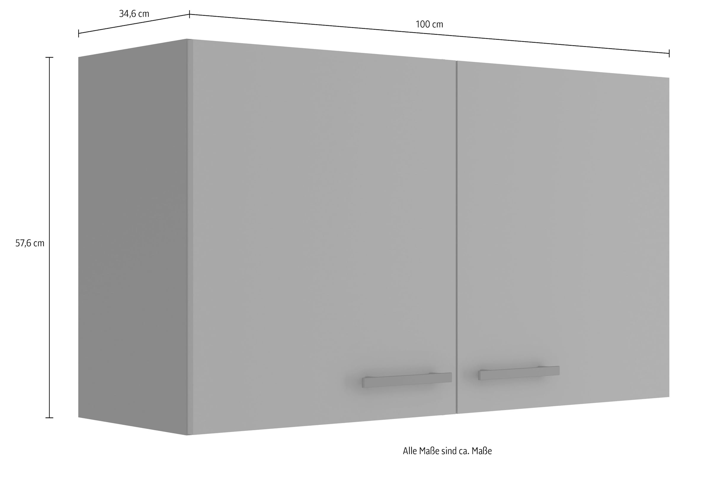 OPTIFIT Hängeschrank »Palma«, Breite 100 cm, 2 Türen, 1 Einlegeboden