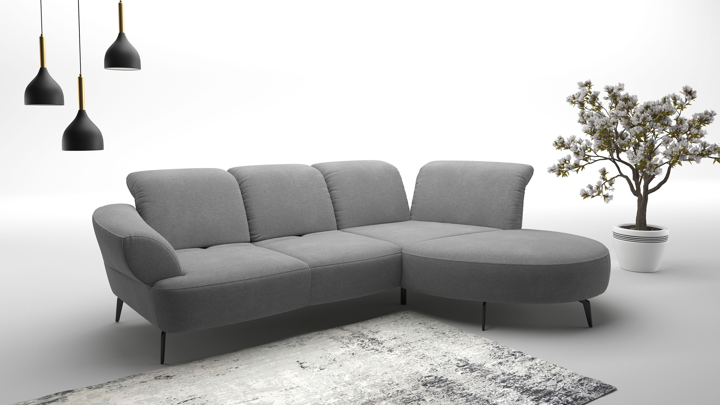 sit&more Ecksofa "Dance, L-Form, inkl. Sitztiefenverstellung", inkl. Click& günstig online kaufen