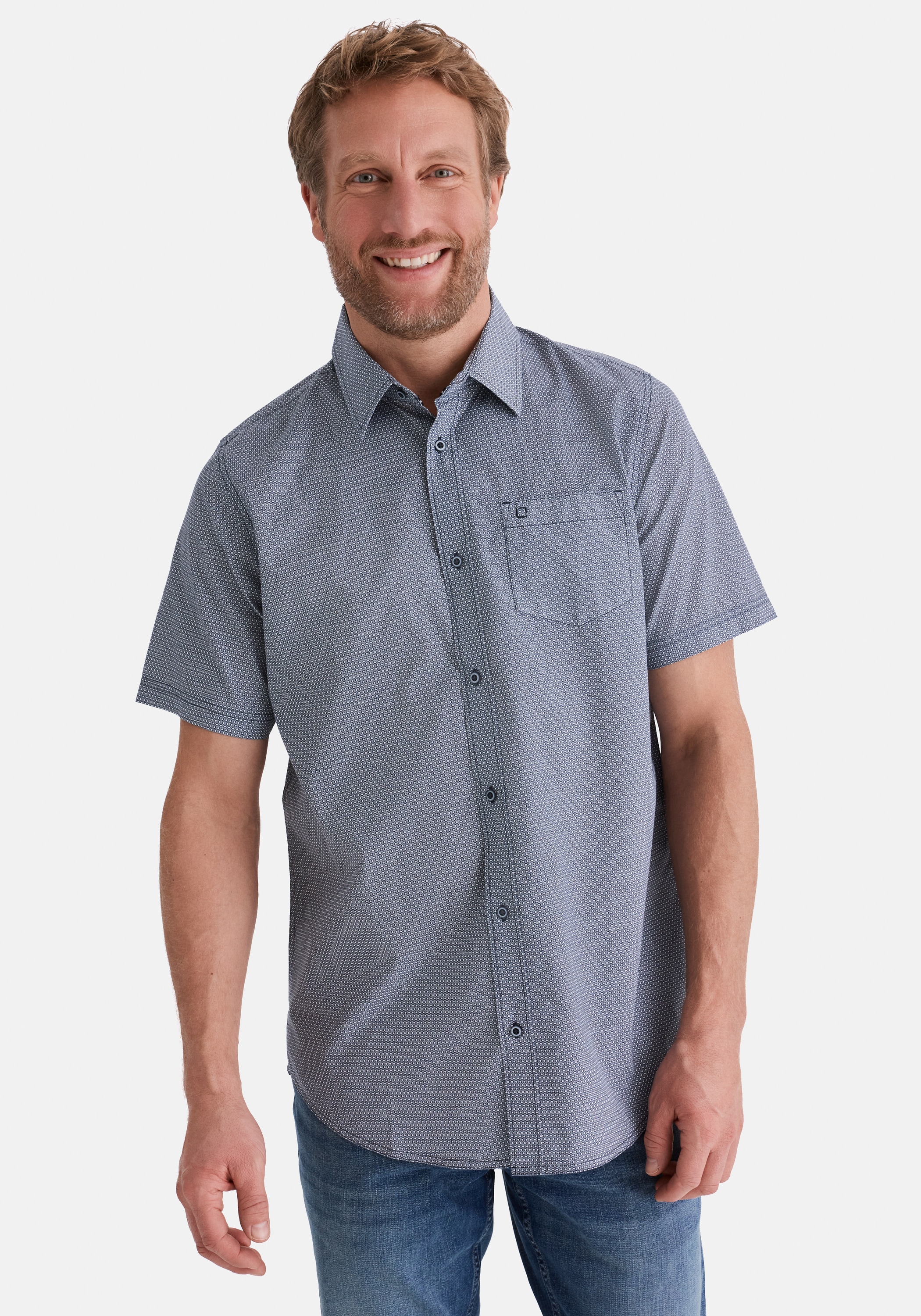 Stooker Men 1100000002199 "HUDSON Kurzarm-Hemd" Stooker HUDSON Herren Kurzarmhemd Regular Fit