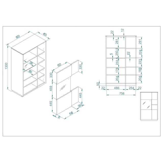 INOSIGN Vitrine »LARGO«, Türen mit Soft-Close-Funktion, Höhe 130 cm kaufen  | BAUR