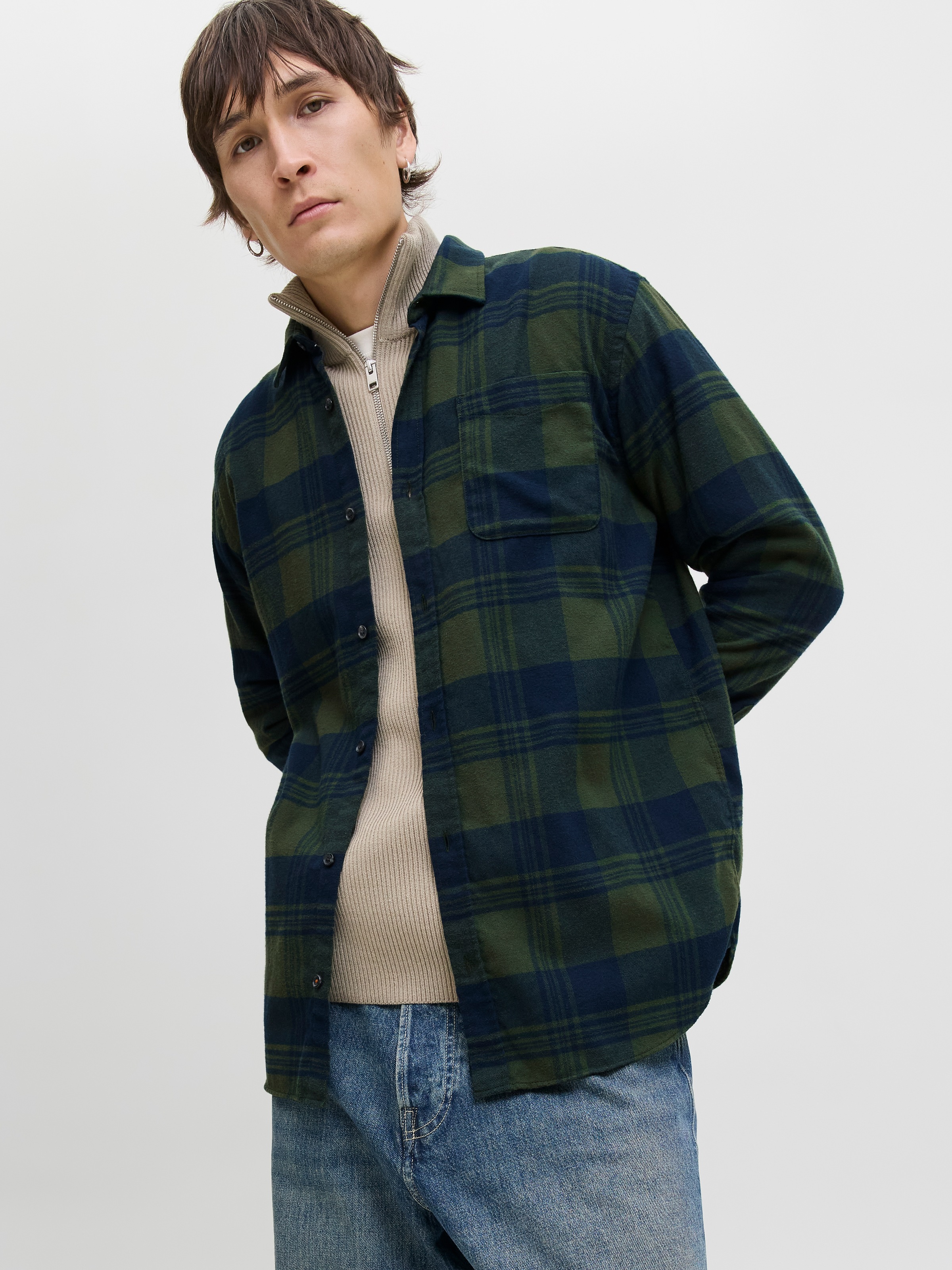 Jack & Jones Langarmhemd "JJJAMES BUFFALO SHIRT LS" günstig online kaufen