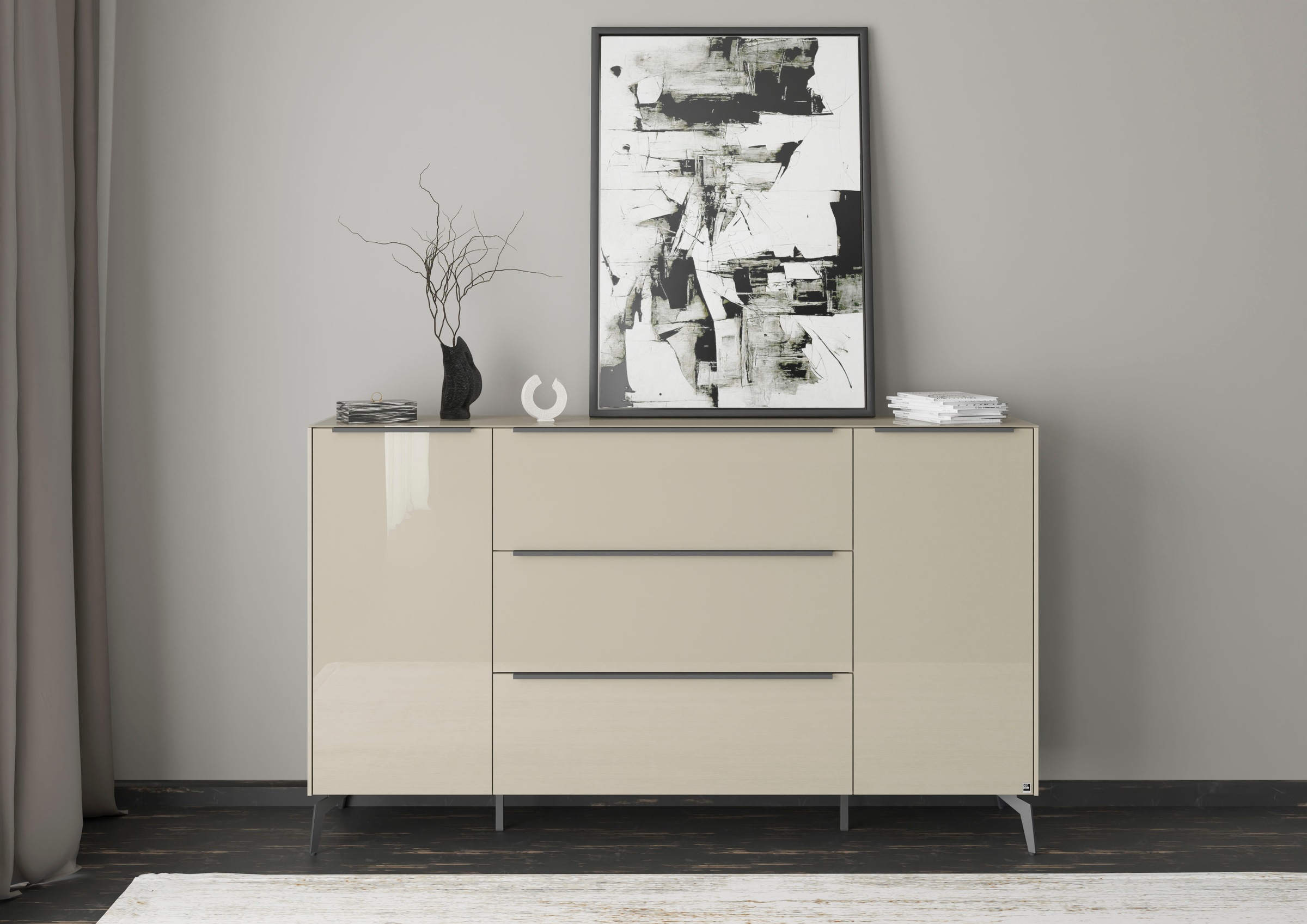 set one by Musterring Sideboard "Reno" 1 Stk. tlg. Mit Winkelfuß in diversen Farben, 109 cm Höhe & Farbauswahl