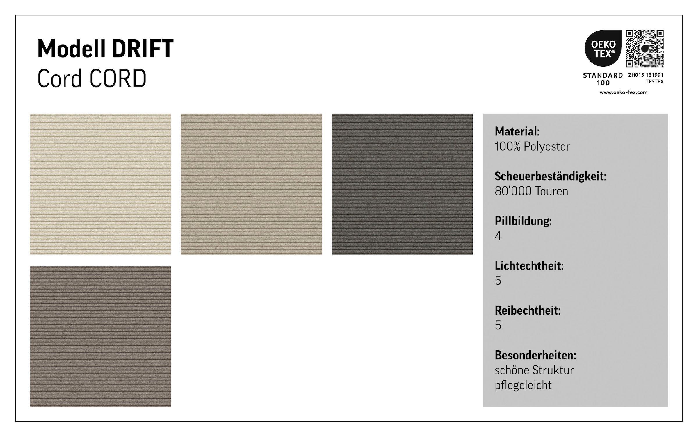 COTTA Wohnlandschaft »Drift U-Form Recamiere, Breite 327 cm« optional auch mit Schlaffunktion, Wellenunterfederung