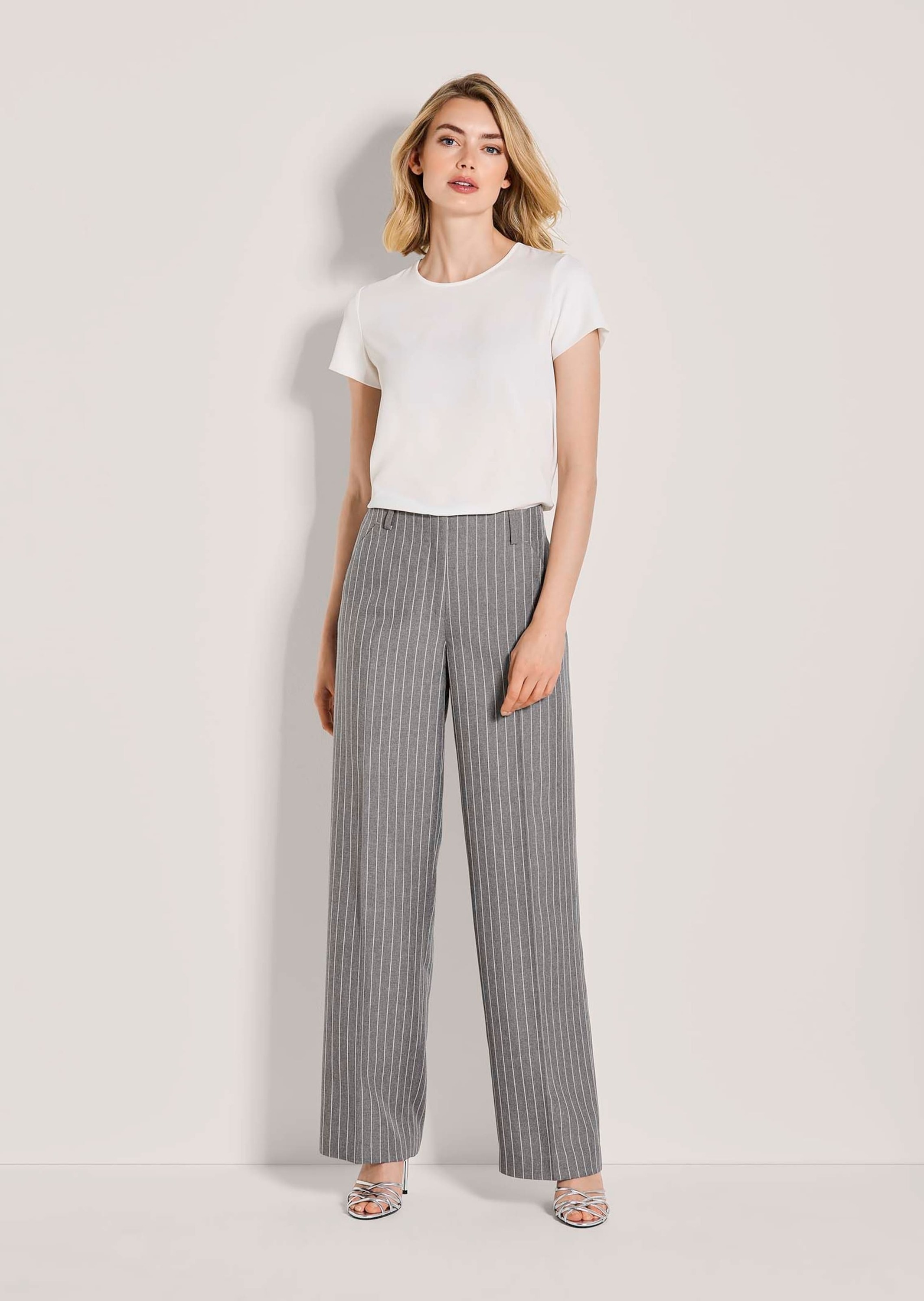 MADELEINE Stoffhose "Jerseyhose Bügelfaltenhose mit Nadelstreifen" günstig online kaufen