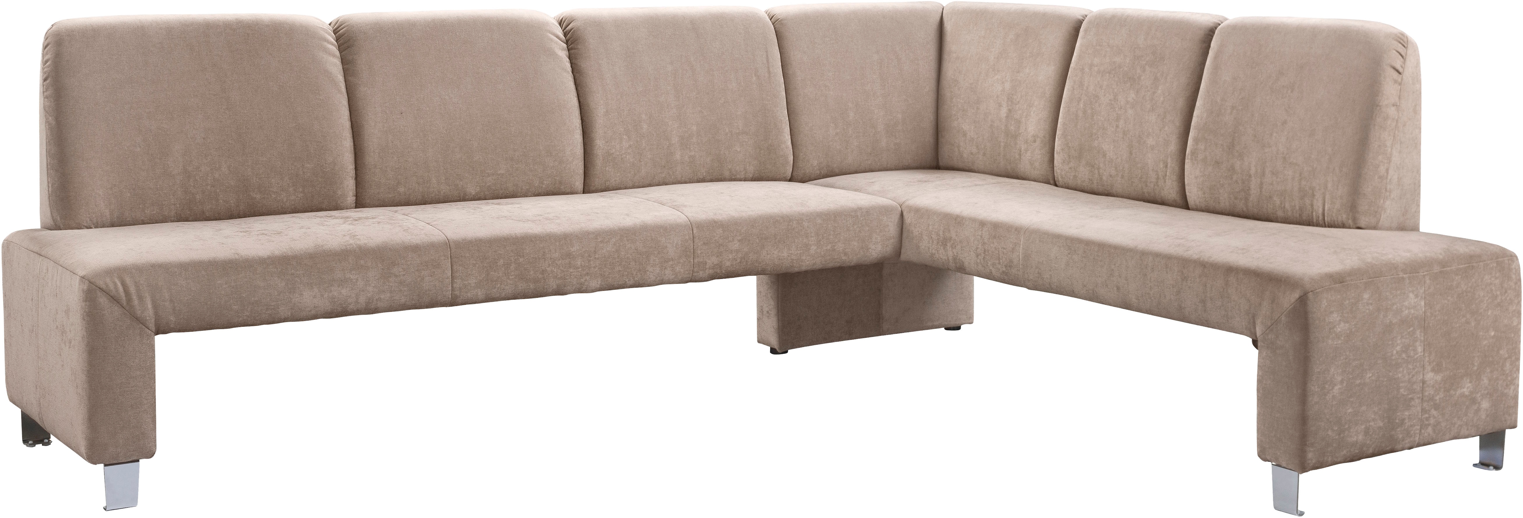 exxpo - sofa fashion Eckbank "Intenso, modern, 263/198 cm (B/T)" hohe Bodenfreiheit, frei im Raum stellbar, hoher Sitzkomfort