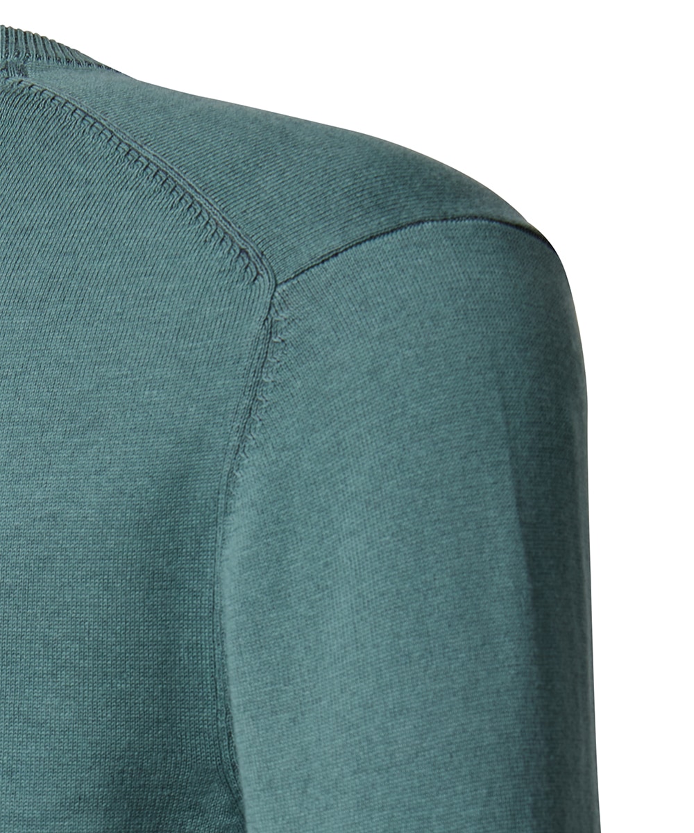 Pierre Cardin Rundhalspullover »Strick RH«, mit Rippbündchen