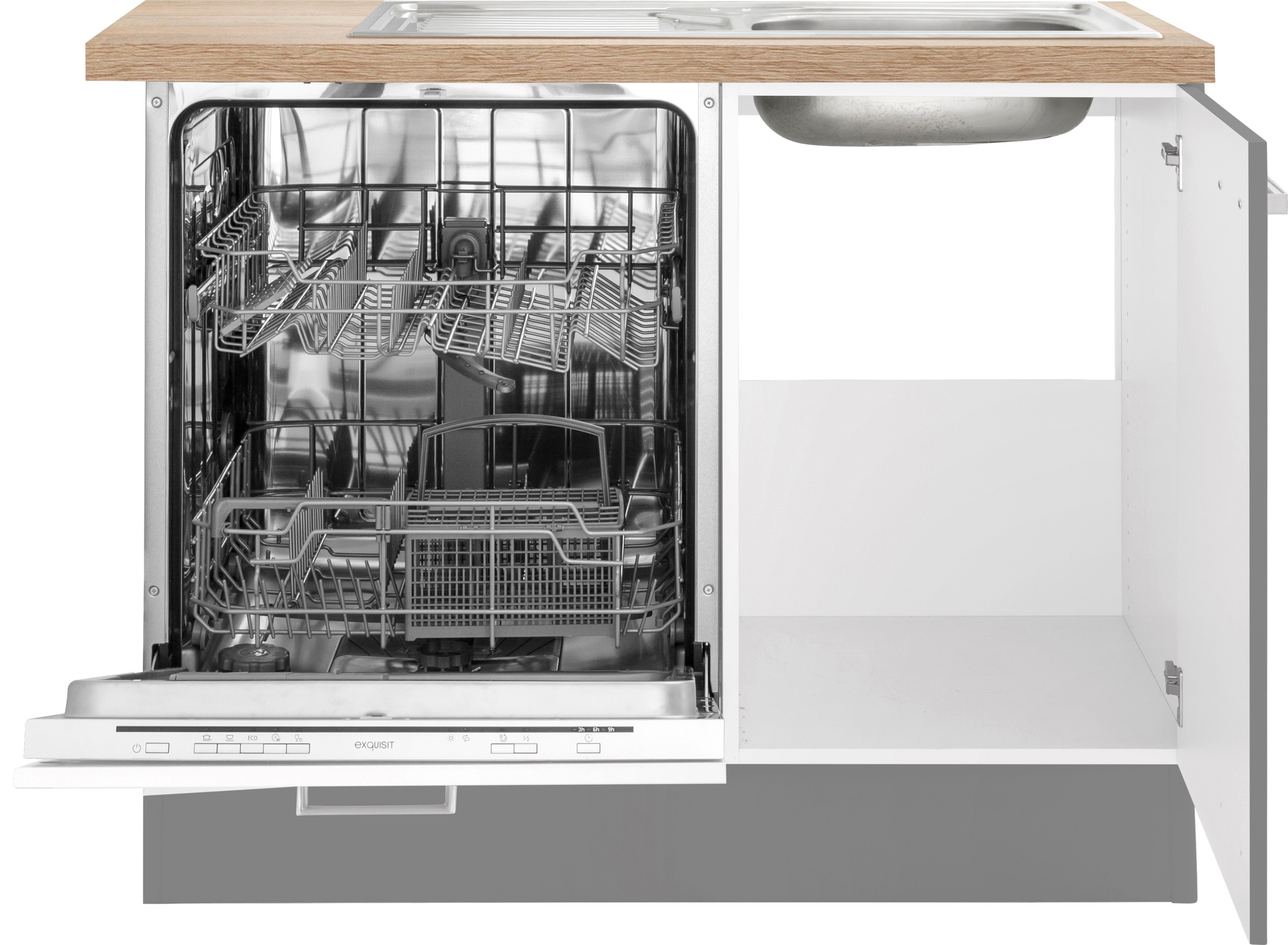 OPTIFIT Winkelküche »Parma«, mit E-Geräten, Stellbreite 285 x 175 cm