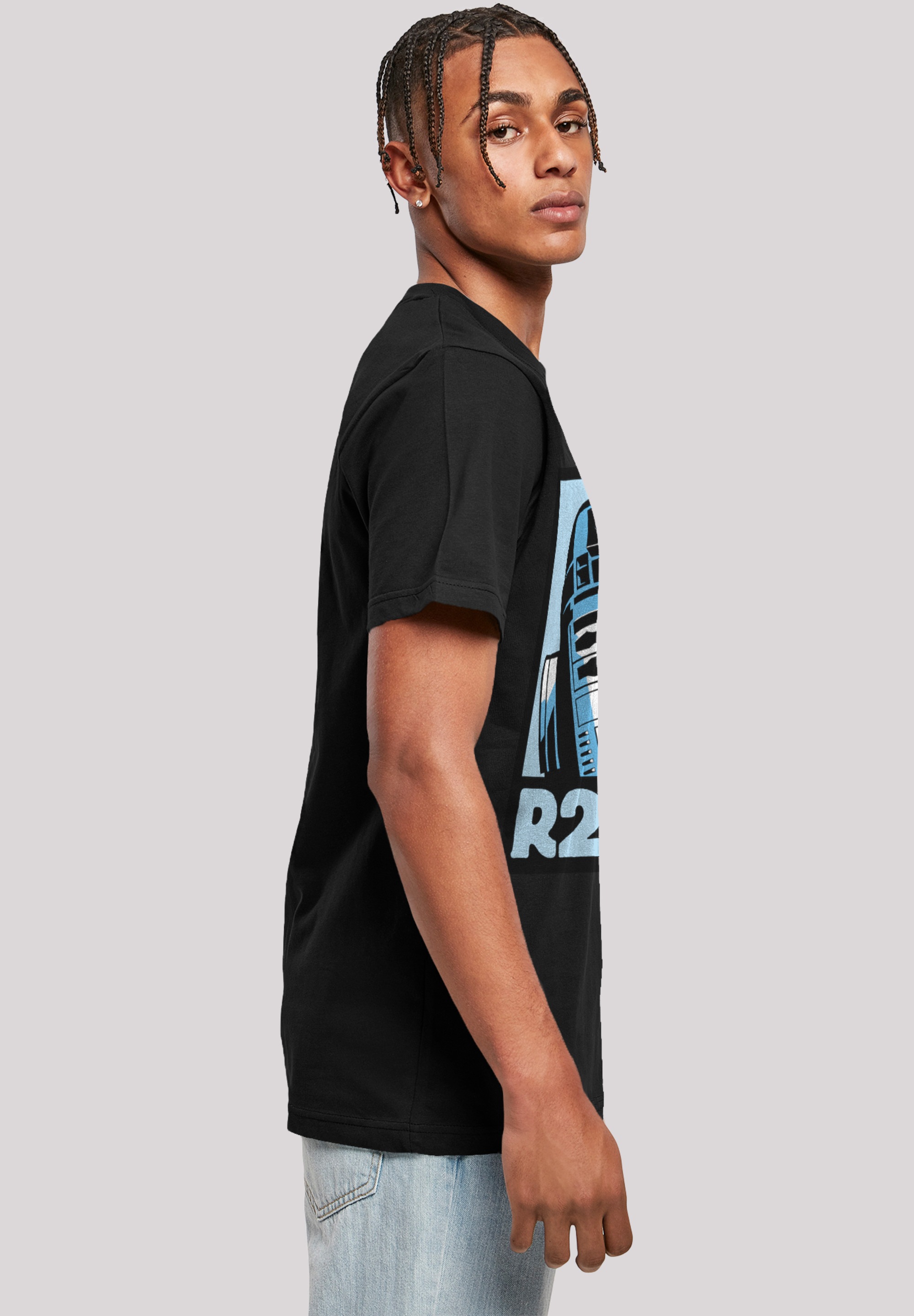 F4NT4STIC Kurzarmshirt »F4NT4STIC Herren Star Wars R2-D2 Poster with T-Shirt Round Neck«, (1 tlg.)