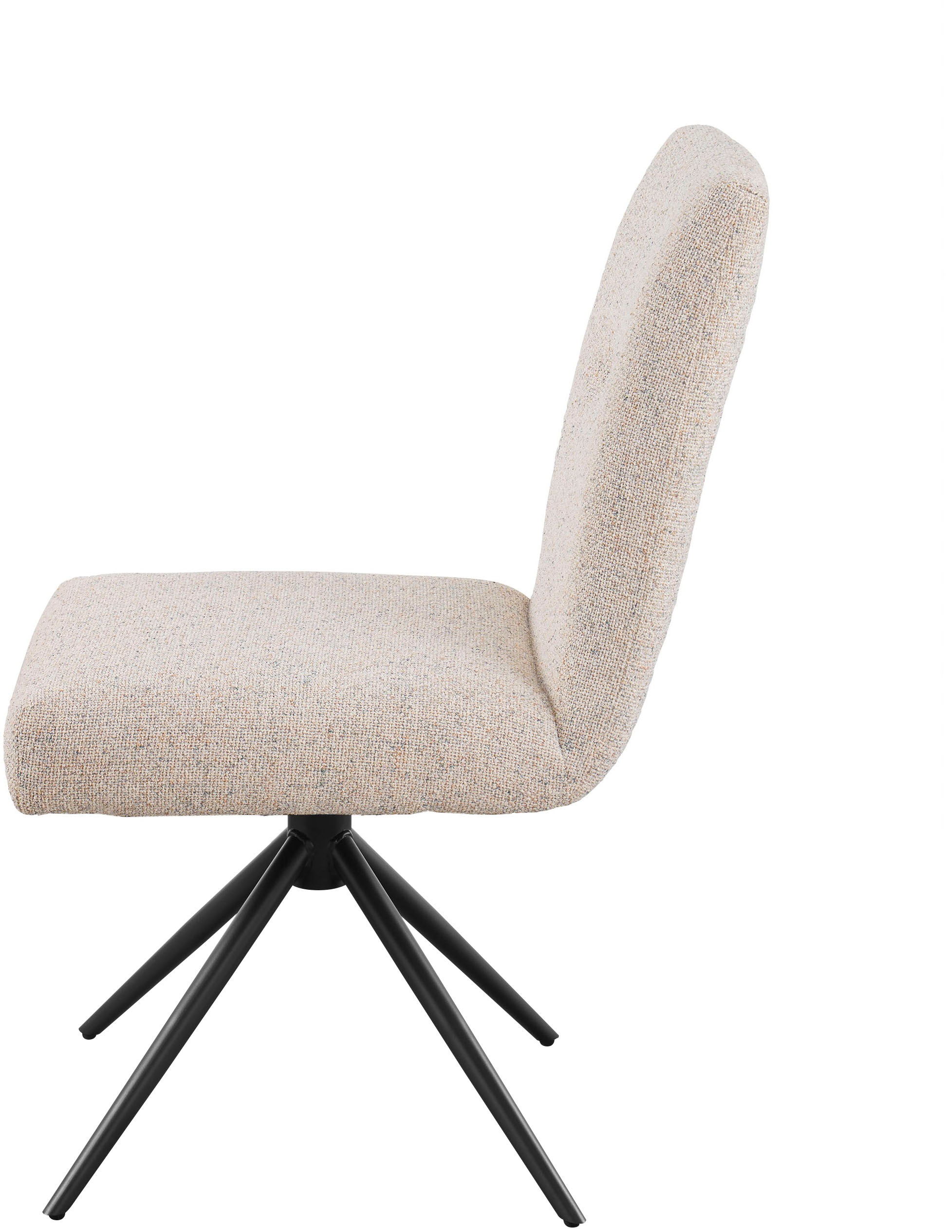 set one by Musterring Esszimmerstuhl »Tracy«, Webstoff, 2er-Set, Stativgestell schwarz, Sitz aus Webstoff, B52 x T65 cm