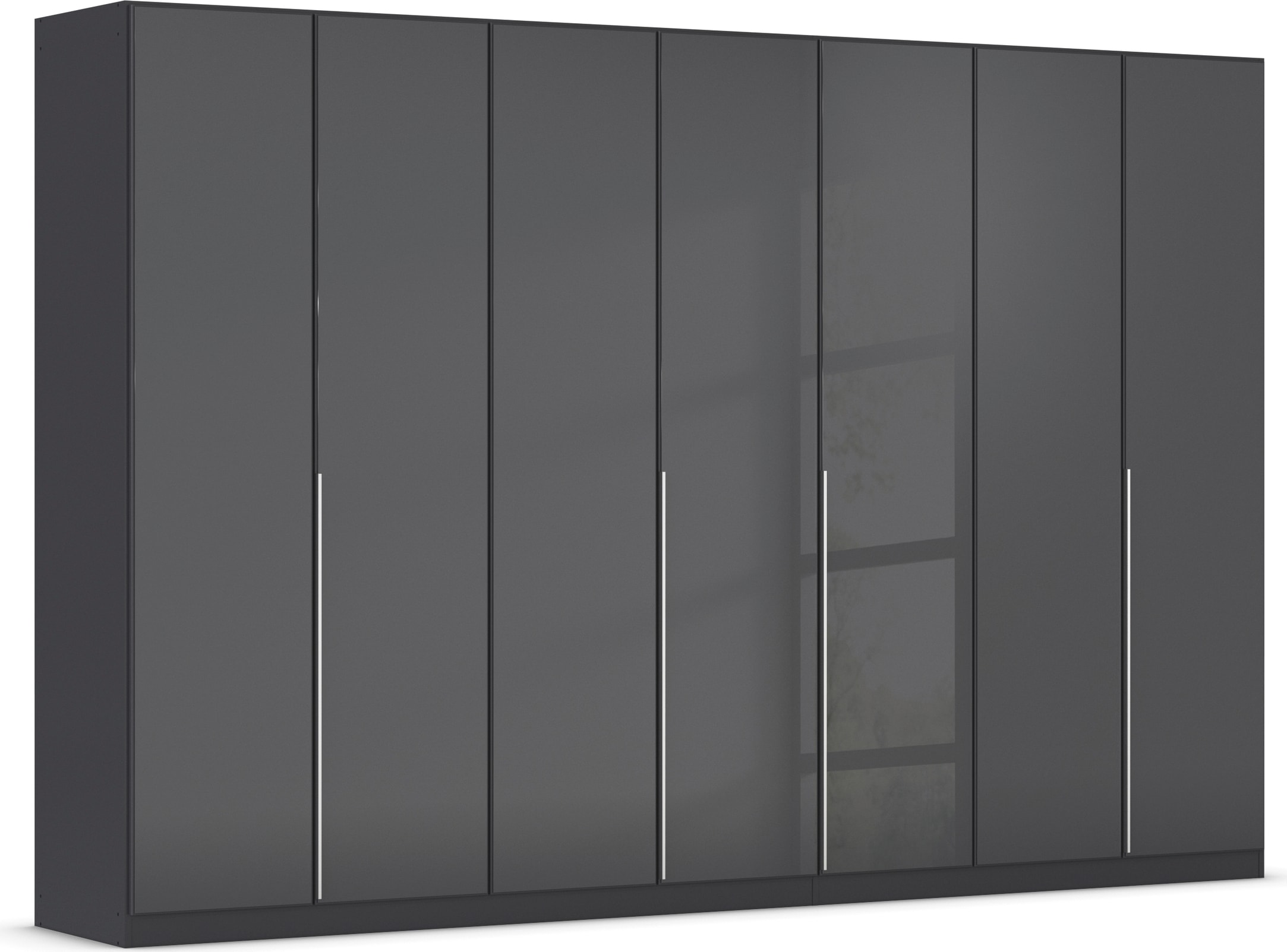 OTTO home Drehtürenschrank "Kleiderschrank Kleiderschränke Schrank Garderobe AGORDO mit Glasfront" in zwei Griff-Farben, Breiten 91-405 cm, durchdachte Innenausstattung, in 8 Breiten und 2 Höhen MADE IN GERMANY