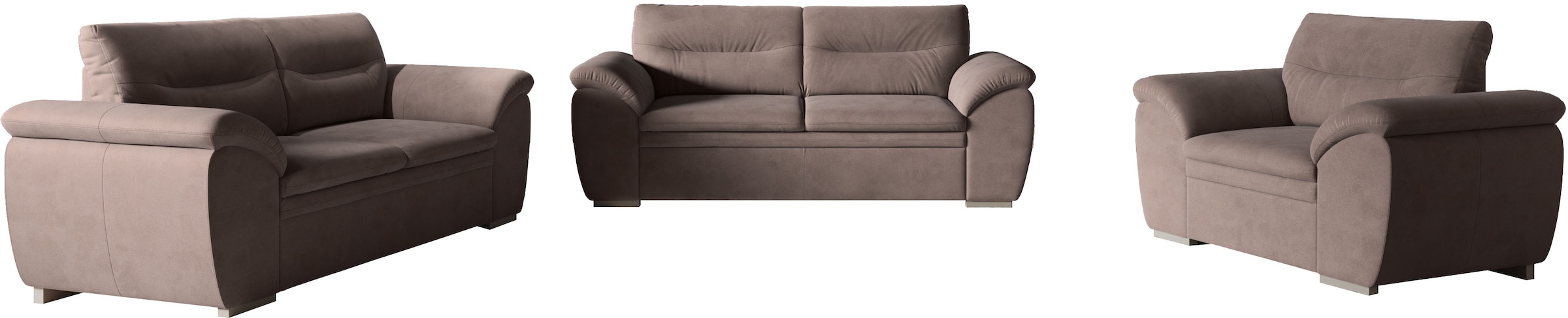 COTTA Polstergarnitur »Leandra« Set bestehend aus: 2-Sitzer & 2,5-Sitzer