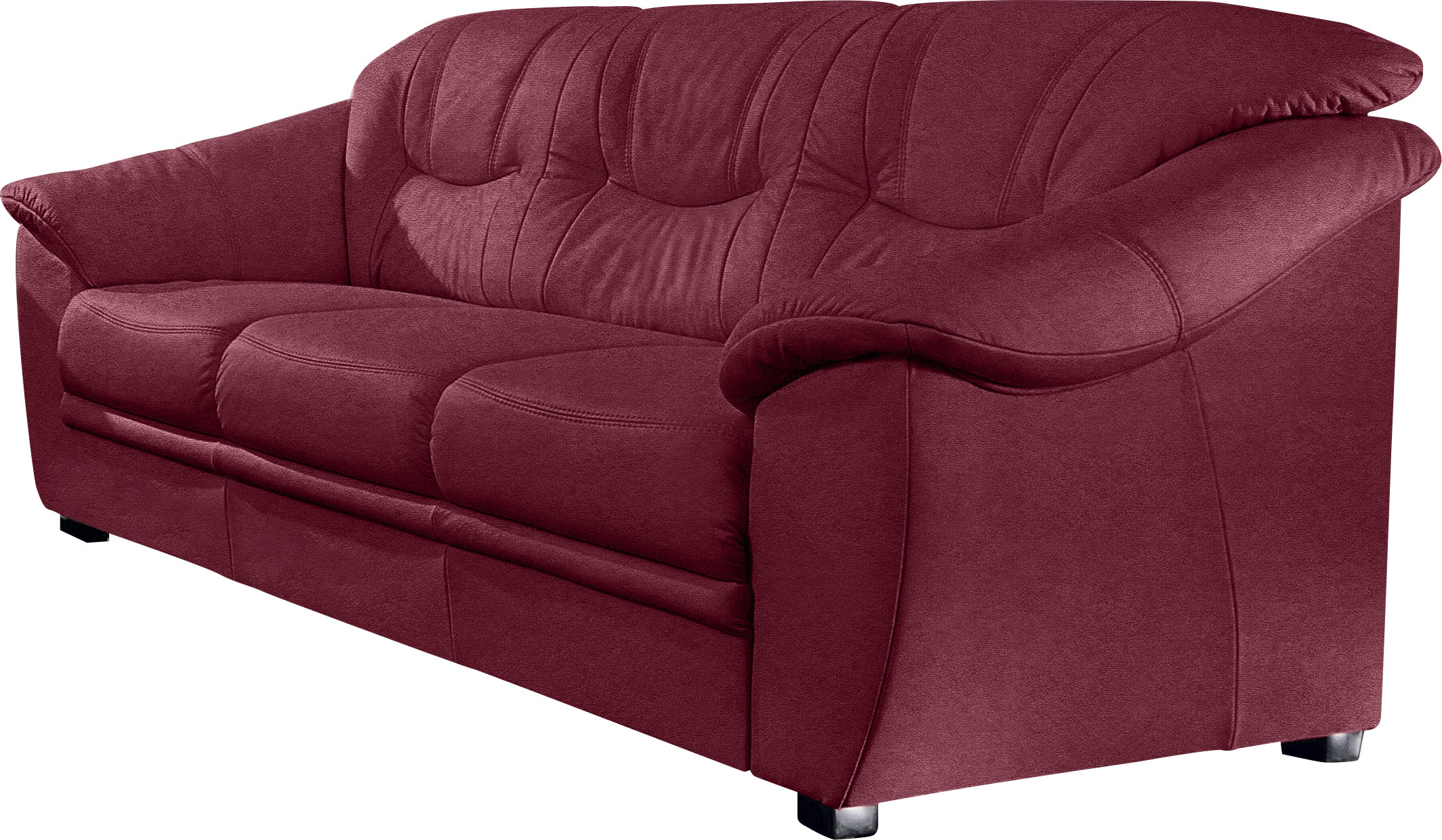 sit&more 3-Sitzer "Savona, B: 198 cm, Federkern, Komfortsitzhöhe 46 cm" optional Schlaffunktion, Liegefläche 190x137cm, Stoff- & Lederauswahl