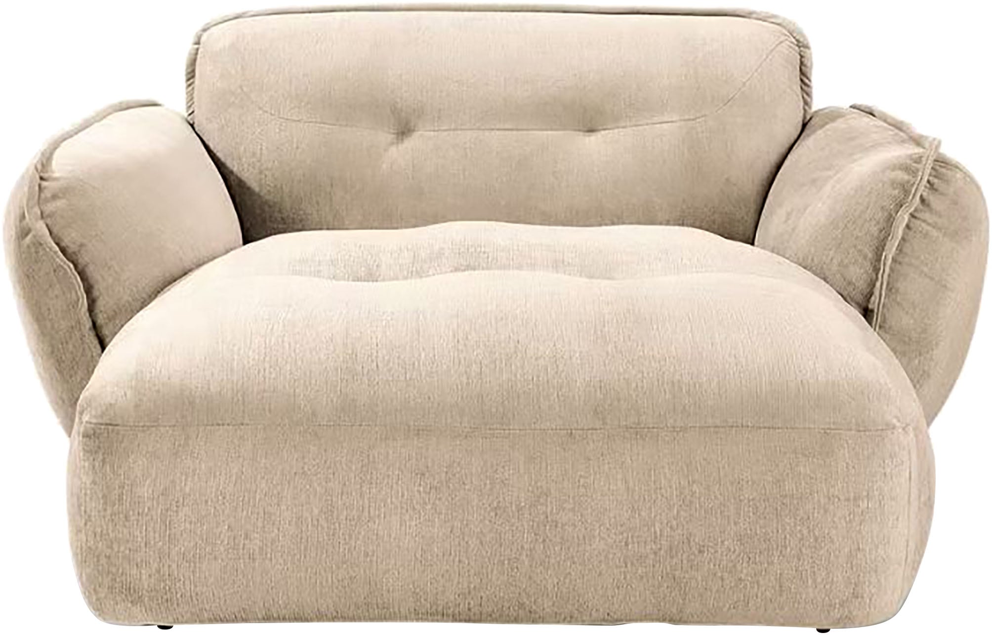 BETYPE Chaiselongue »Be Fluffy«, Softes Sitzgefühl, moderne Kedernaht, hochwertiger Bezug