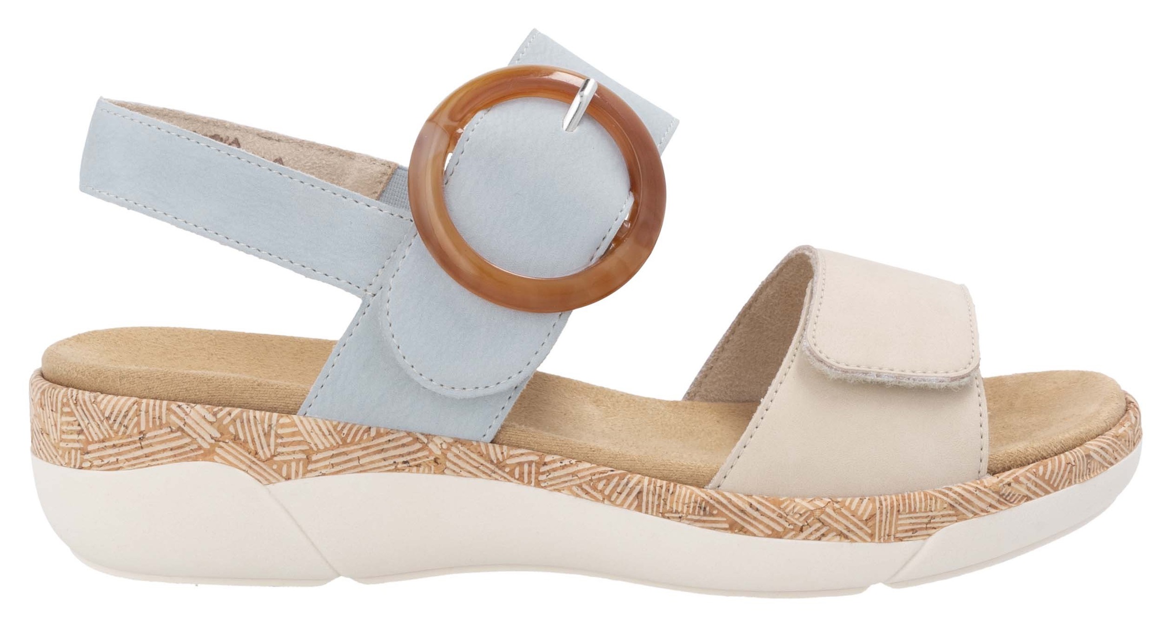 Remonte Keilsandalette, Sommerschuh, Riemchensandale, praktische Klettverschlüsse