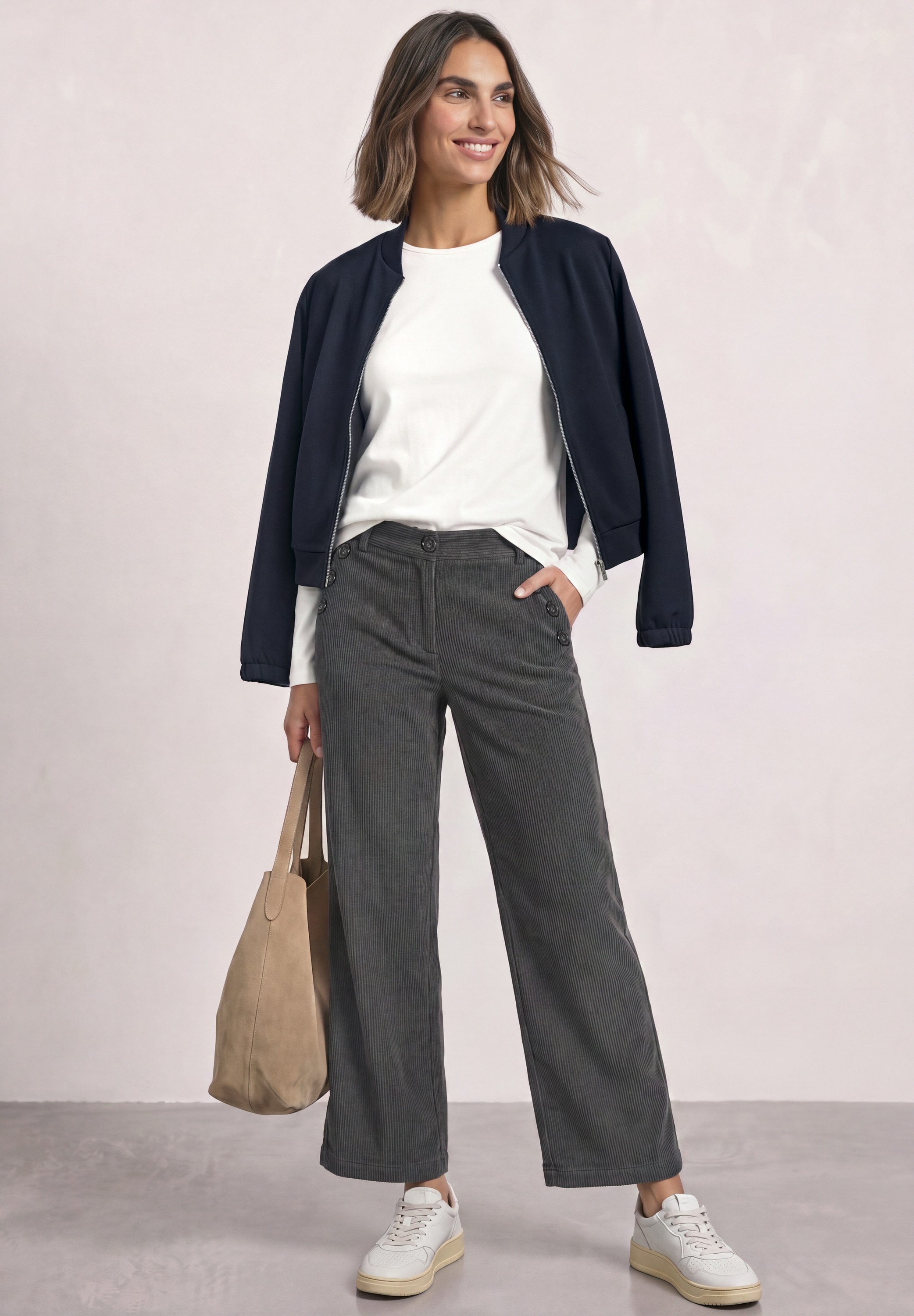 STREET ONE Stoffhose  Middle Waist