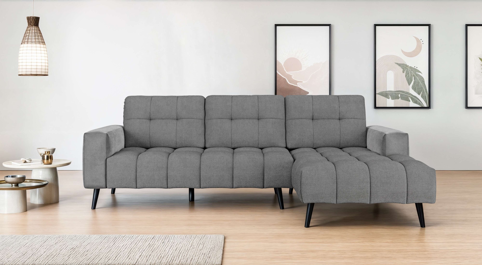 Home affaire Ecksofa "SERINE mit Recamiere rechts/links bestellbar, Maße B/ günstig online kaufen