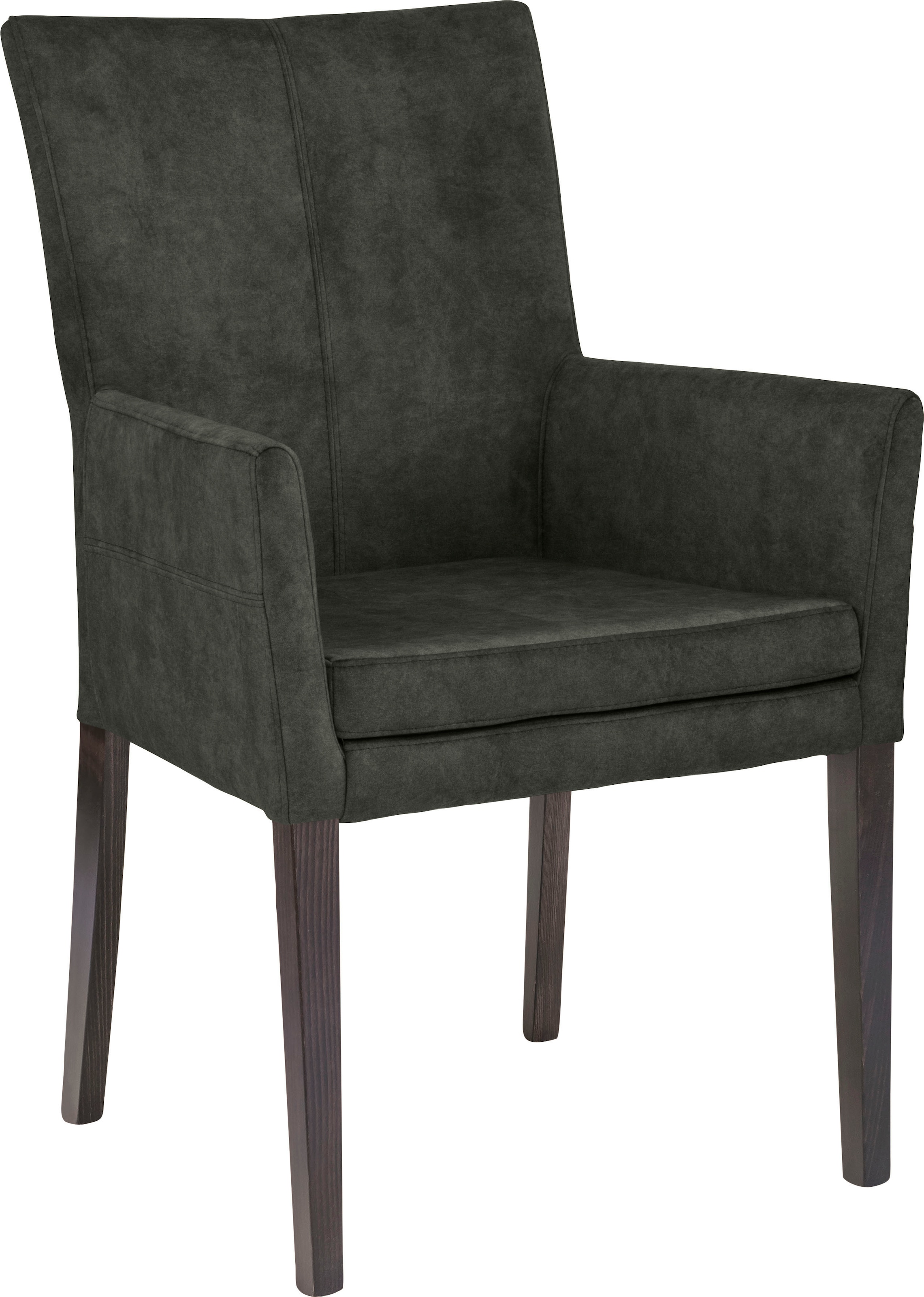 Home affaire Armlehnstuhl "Aspen" () Beine aus massiver Buche, wengefarben günstig online kaufen