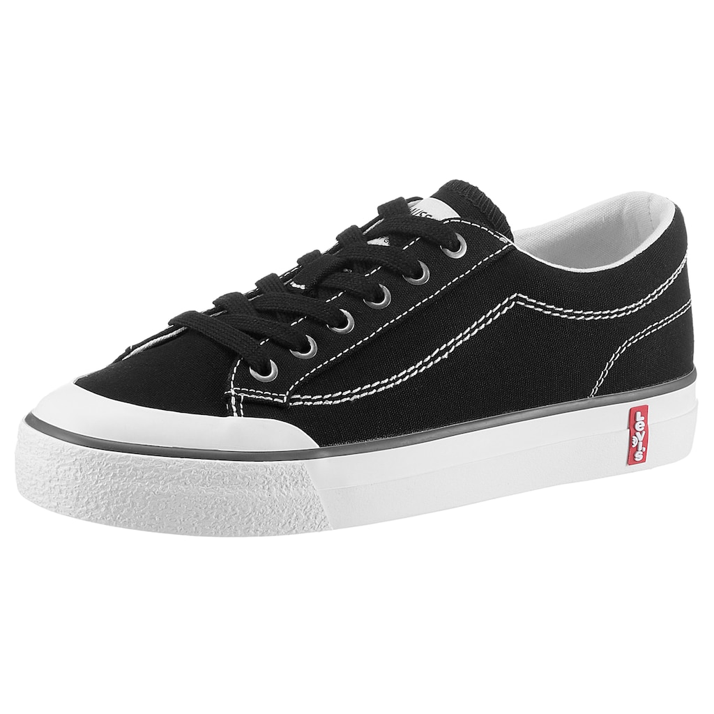 Levi's® Plateausneaker »LS2 S«, mit Ziernähten, Freizeitschuh, Halbschuh, Schnürschuh