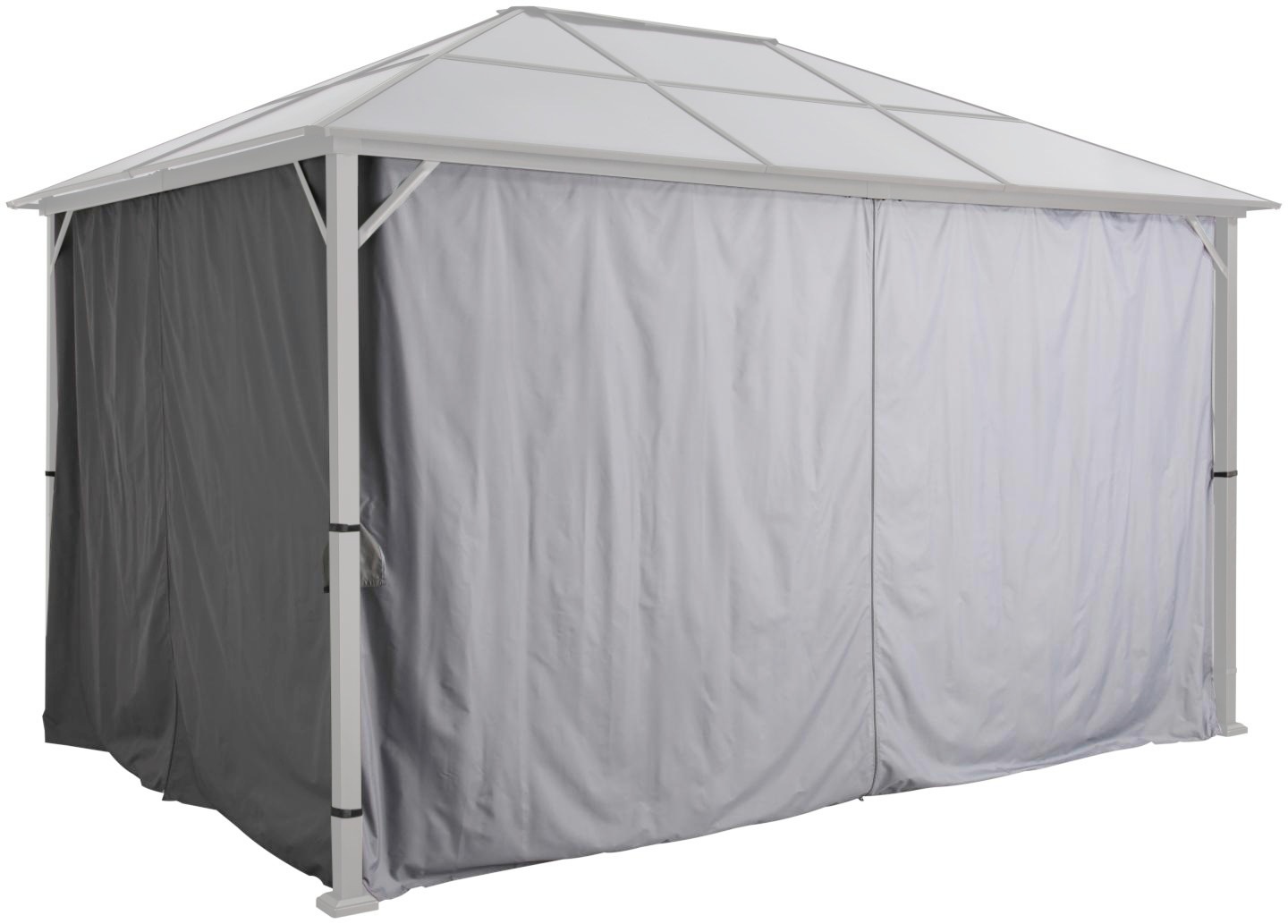 Pavillonseitenteil KONIFERA, grau, Polyester, Pavillonseitenteile, für »Porto«, 2 Seitenteile, BxT: 300x400 cm 3