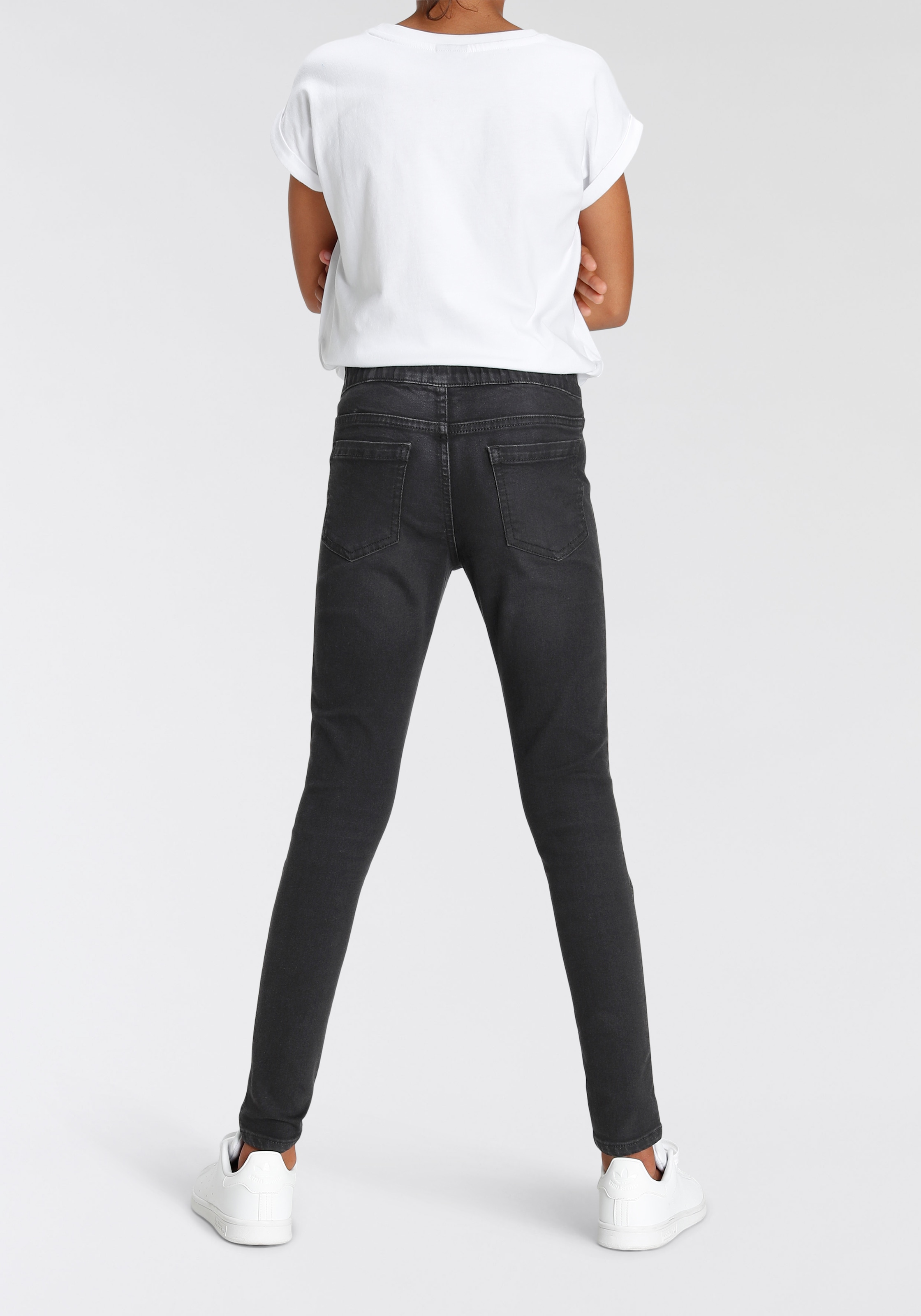 KIDSWORLD Jeansjeggings », Stetch-Jeans mit schmalem Bein«, Praktische Schlupfform