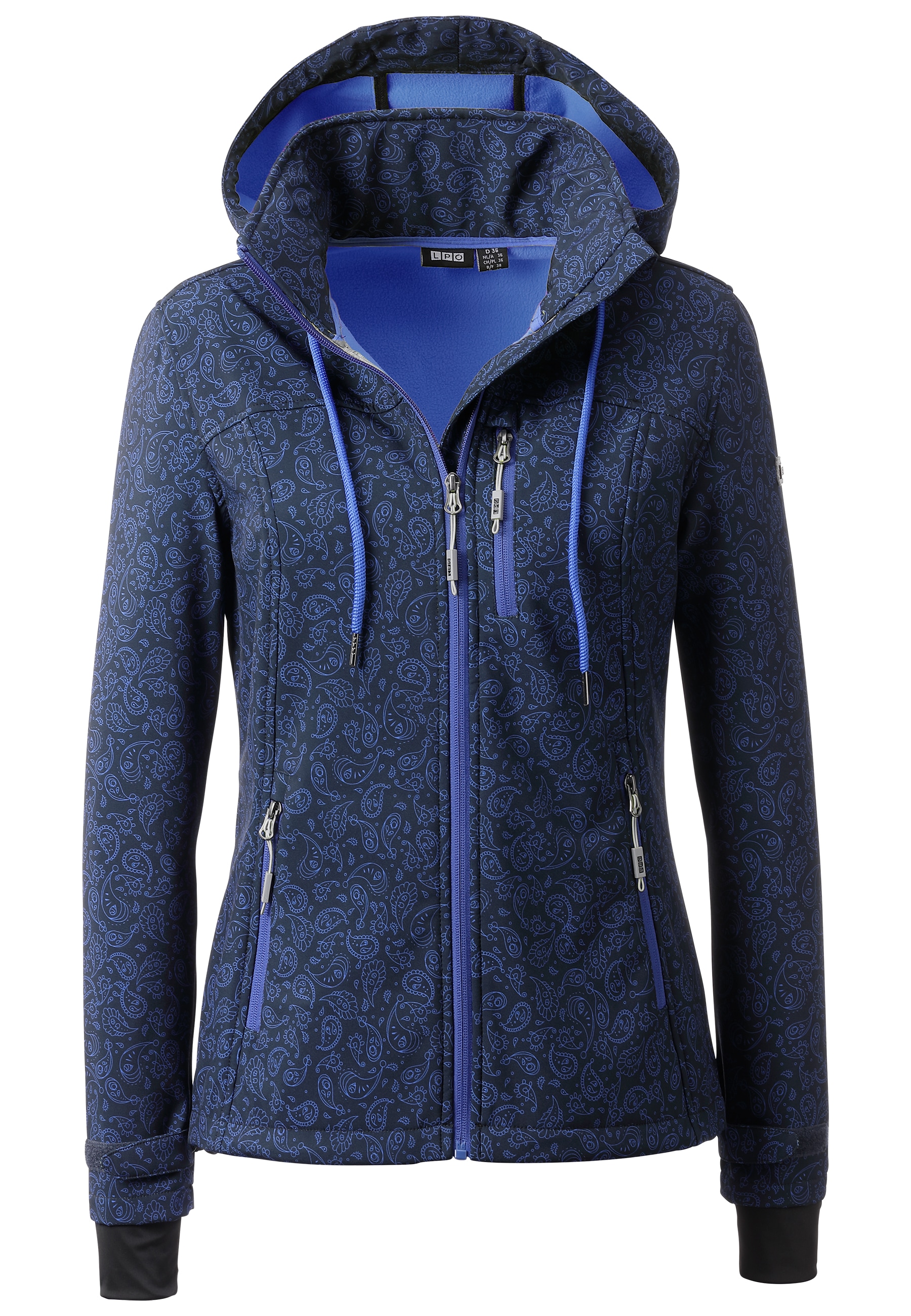 DEPROC Active Softshelljacke »SUN PEAK II WOMEN«, mit abnehmbarer Kapuze