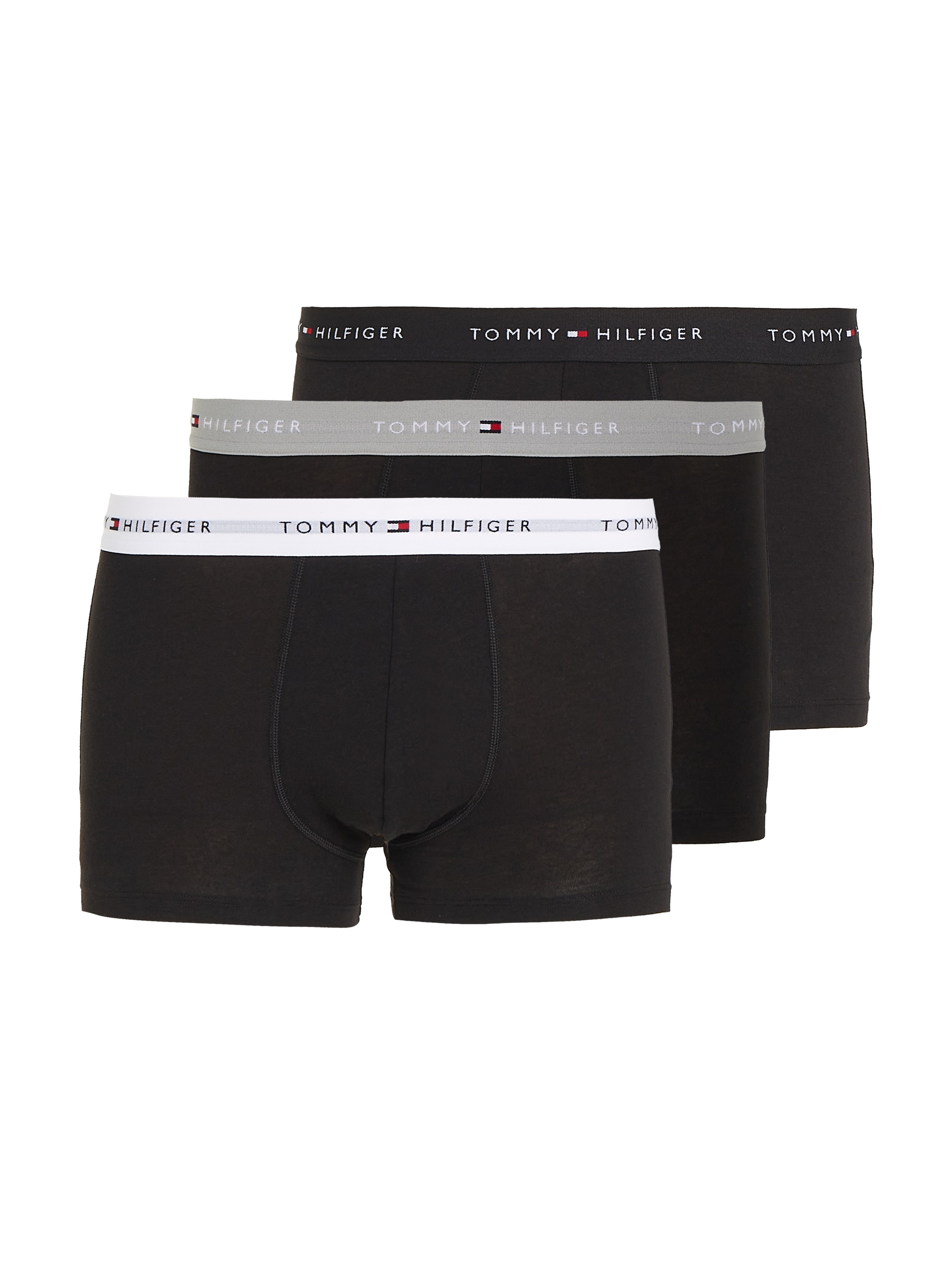 Tommy Hilfiger Underwear Trunk "TRUNK 3 PACK" 3 Stk. mit kontrastfarbenem L günstig online kaufen