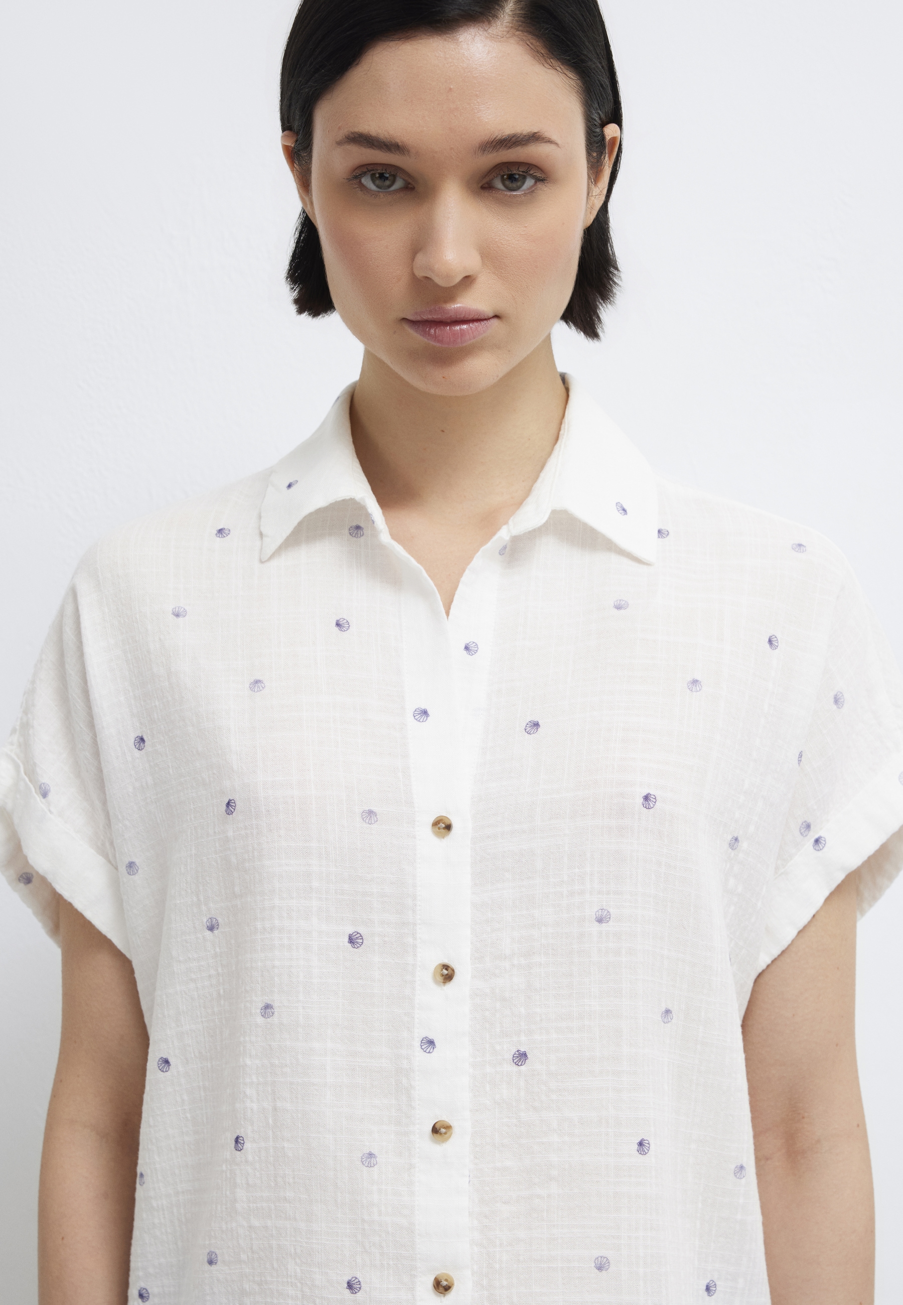 Mavi Kurzarmbluse »SHORT SLEEVE WOVEN SHIRT« Bluse kurzarm
