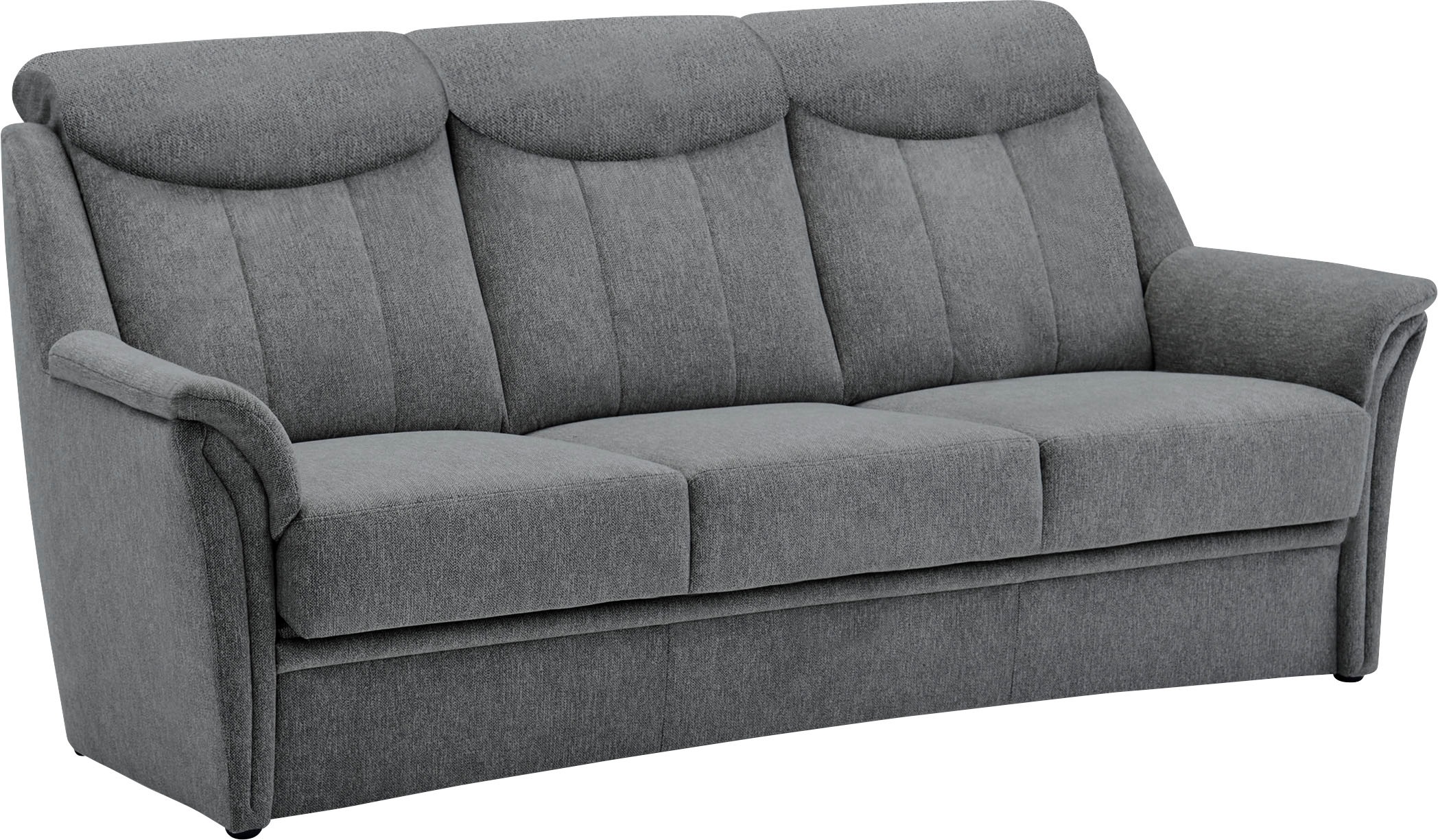 VILLA BECK Polstergarnitur »Lugano«, (Set, 3 tlg.), Kopfteilverstellung, in Sitzhöhe 49 cm, 3-Sitzer und 2x Sessel