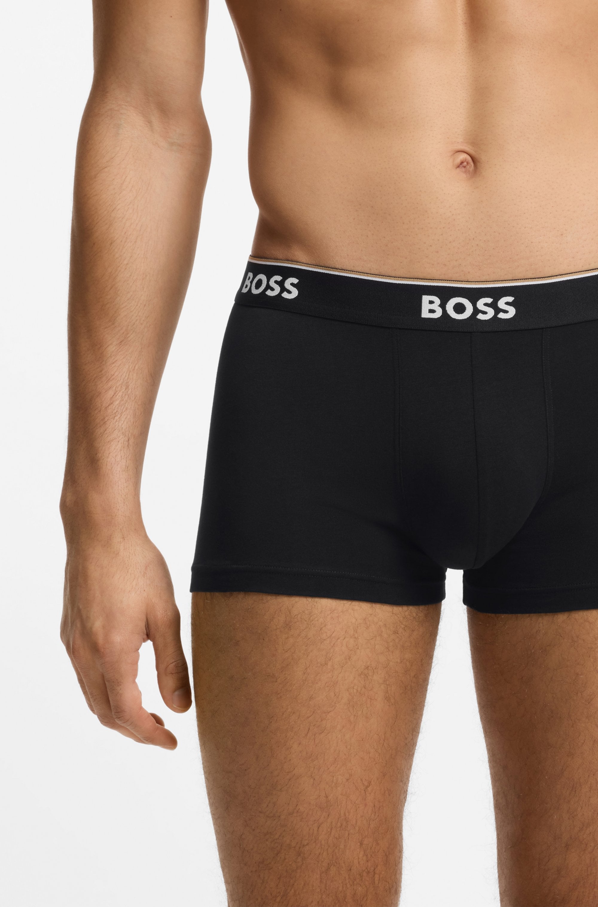 BOSS Trunk Packung, 3 Stk. aus Stretch-Baumwolle, elastischer Bund, mittlere Bundhöhe