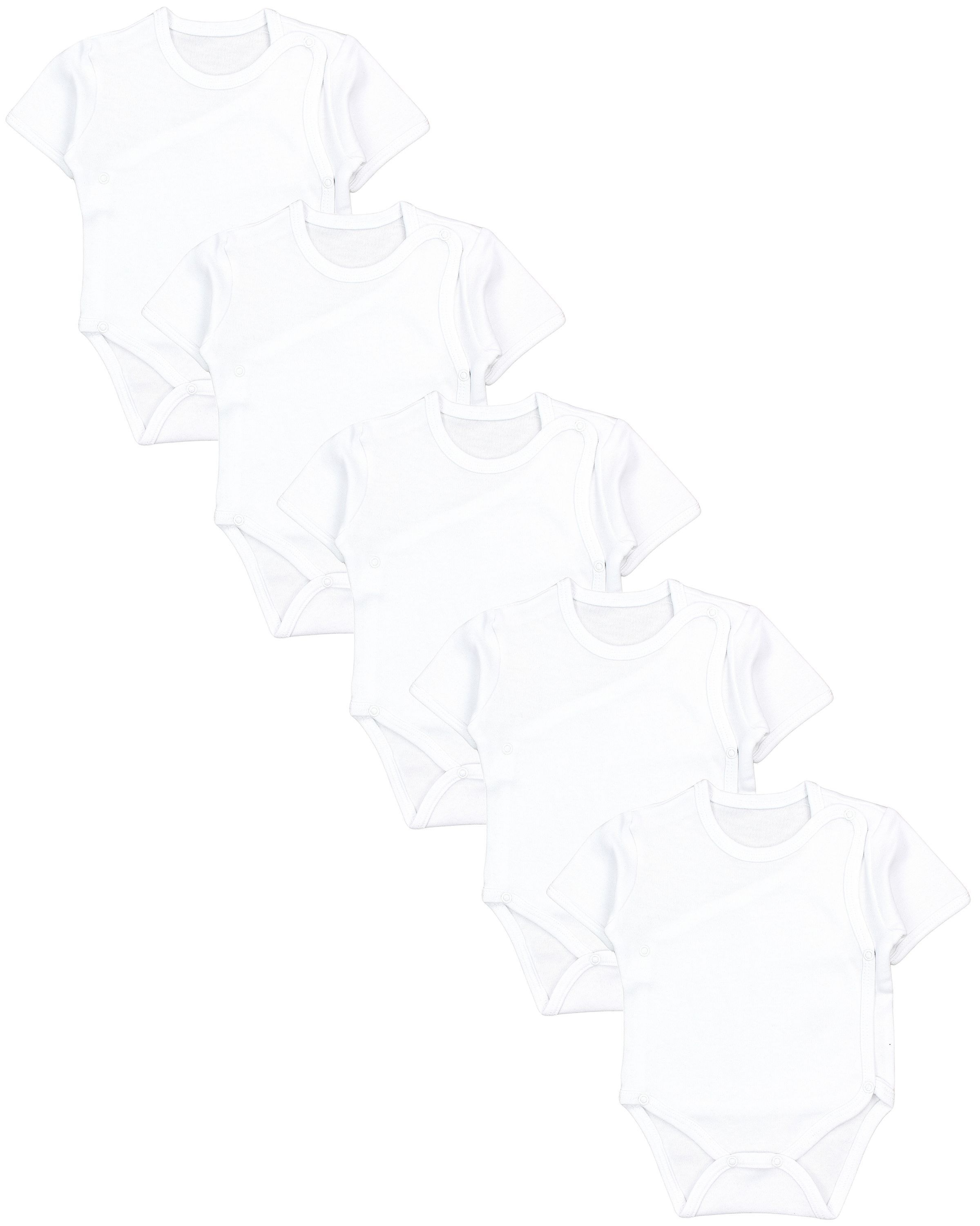 TupTam Kurzarmwickelbody "Wickelbody Baby Jungen Kurzarm Wickelbody 5er Set"