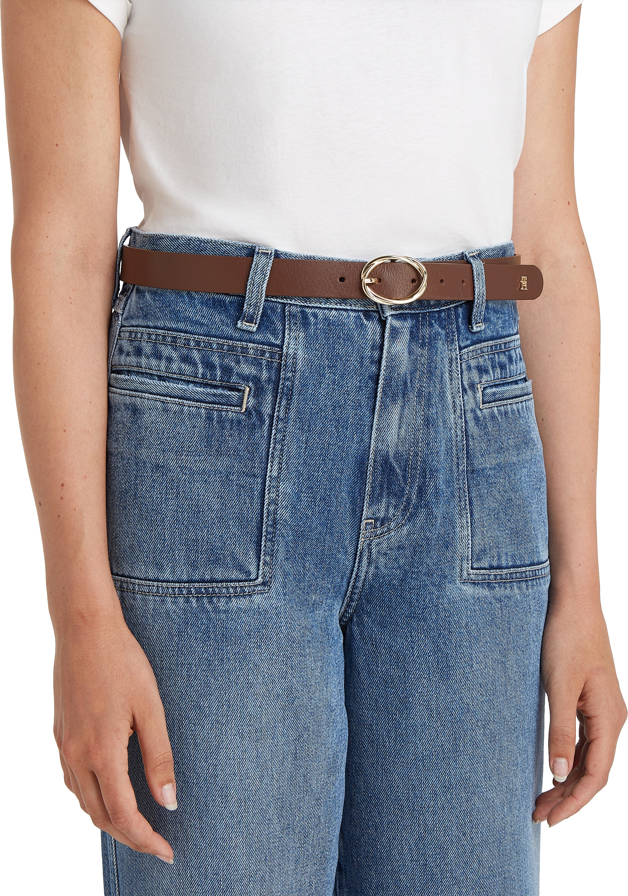 Tommy Hilfiger Ledergürtel "TH CHIC 2.5", Größenverstellbar günstig online kaufen