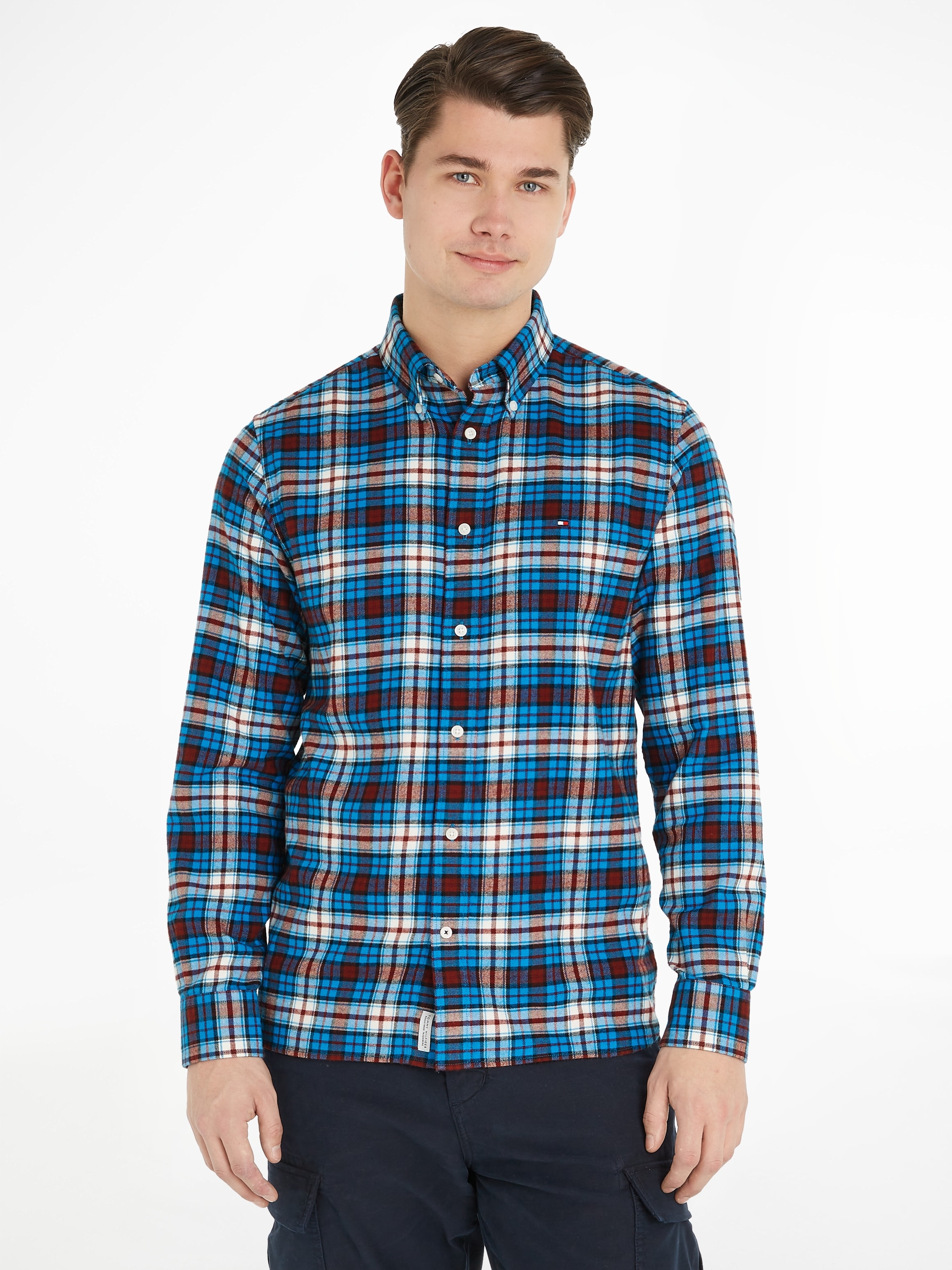 Tommy Hilfiger Karohemd "BRUSHED TOMMY TARTAN SMALL SHIRT"