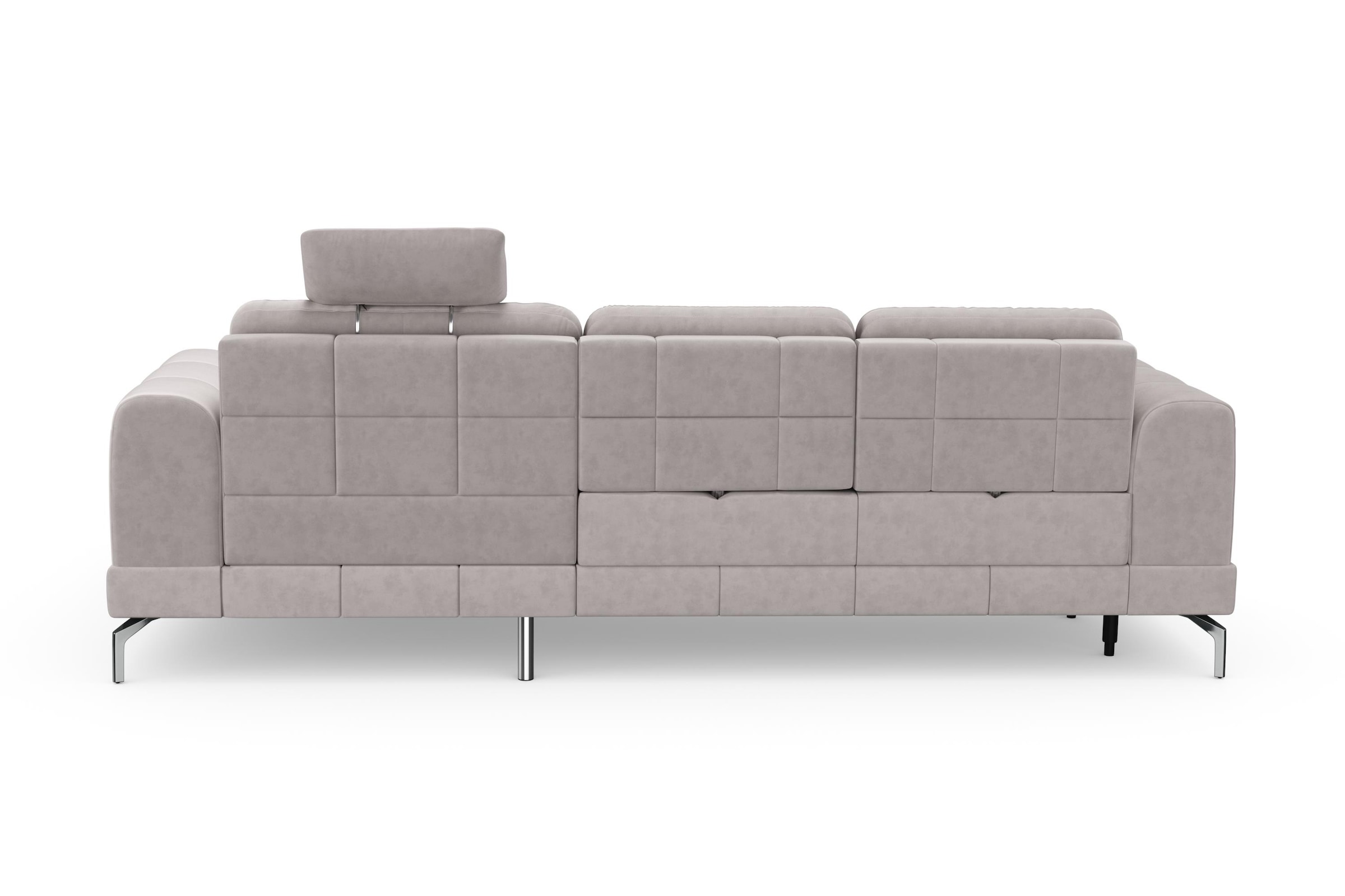 sit&more Ecksofa »Bendigo L-Form«, inklusive Sitztiefenverstellung, Bodenfreiheit 15 cm, 2 Fußfarben