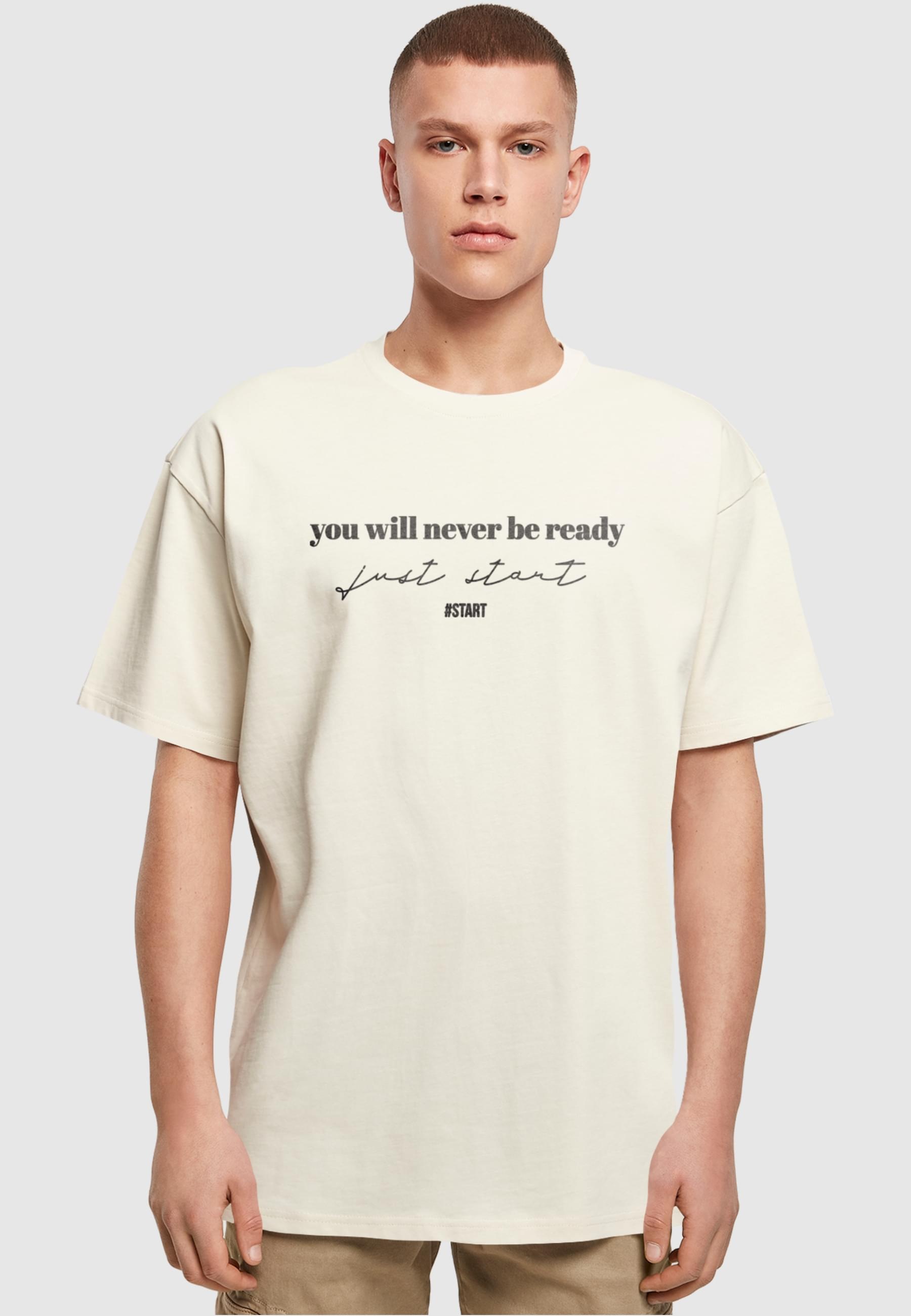 Merchcode T-Shirt »Merchcode Herren Just Start Heavy Oversize Tee«, (1 tlg.)