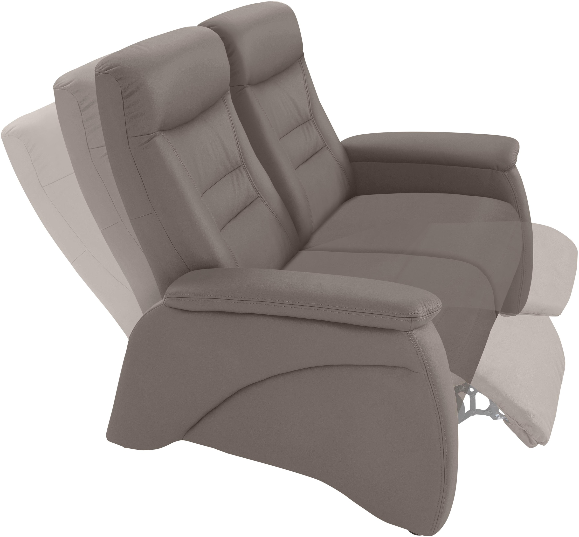 exxpo - sofa fashion 2-Sitzer »Ascoli, Kinosofa mit hohem Sitzkomfort, bequeme Armlehnen«, hoher Rücken, inkl. Relaxfunktion