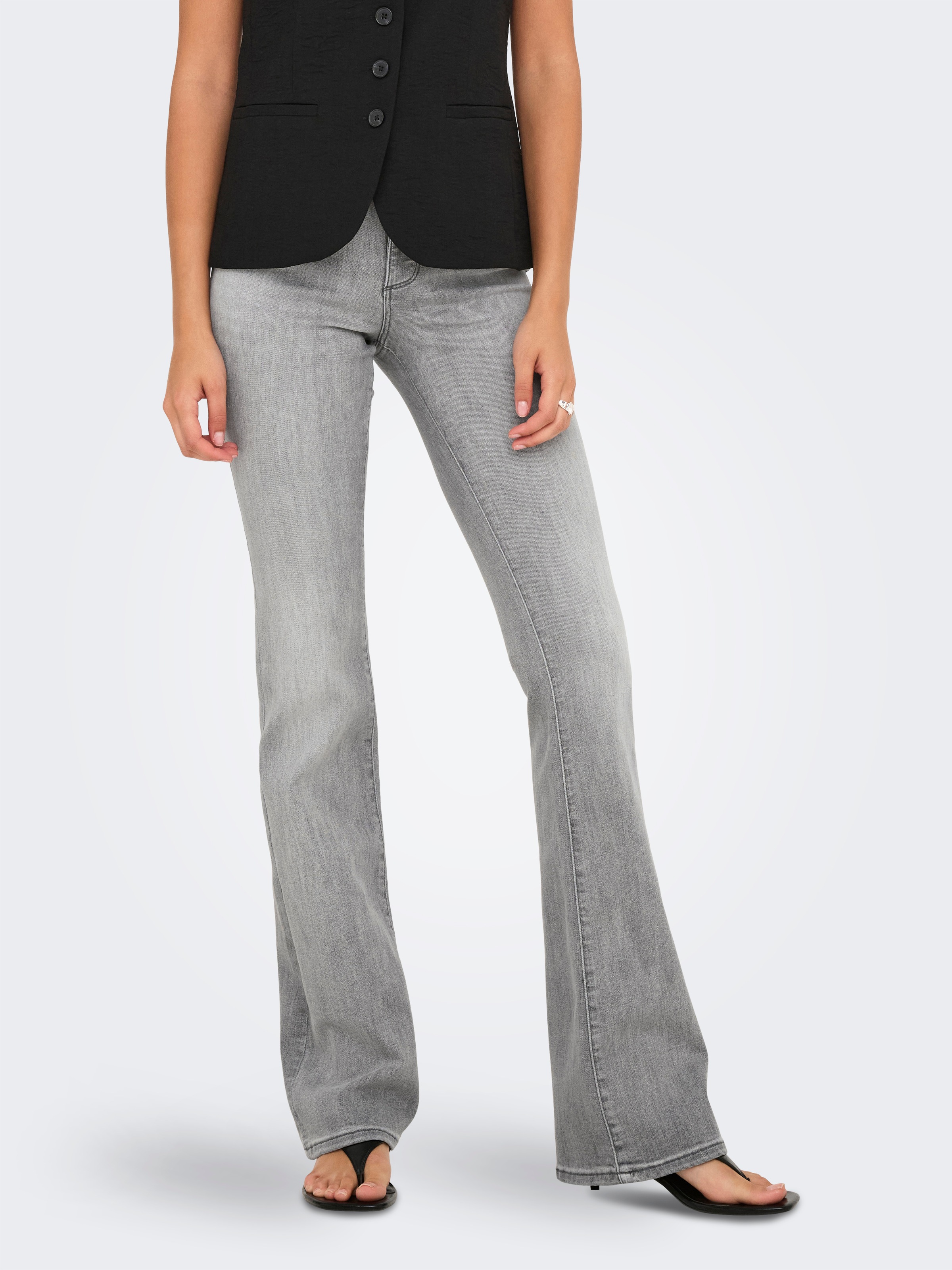 ONLY Bootcut-Jeans "ONLANN MID FLARED DNM SOO619" günstig online kaufen