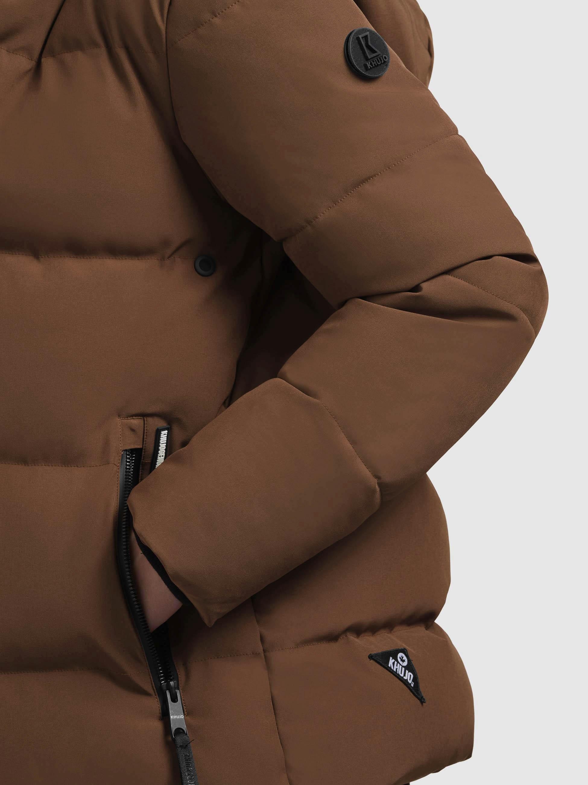 khujo Steppjacke »Fanc2-YM«, mit Kapuze, Kurze gesteppte Damen Winterjacke
