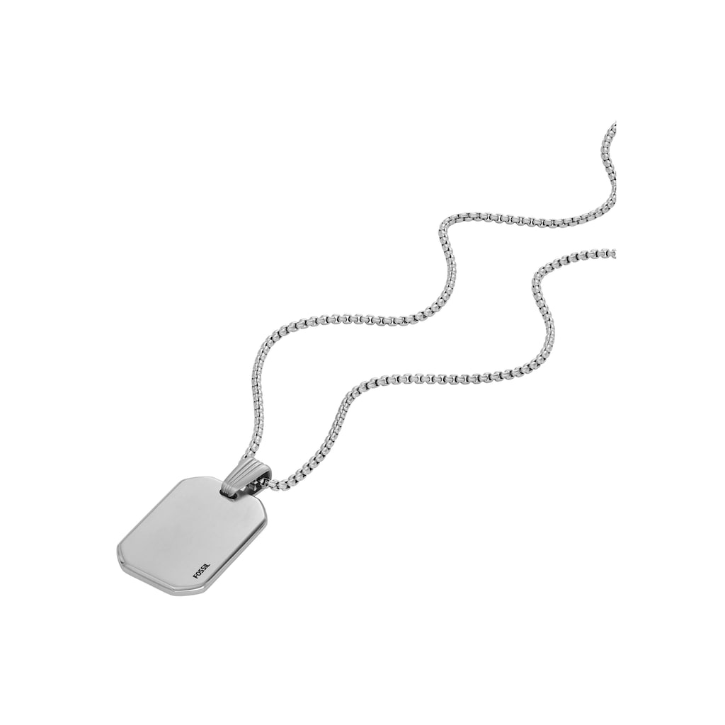 Fossil Kette mit Anhänger »Schmuck Geschenk Halskette Dog Tag DREW, JF04466040«