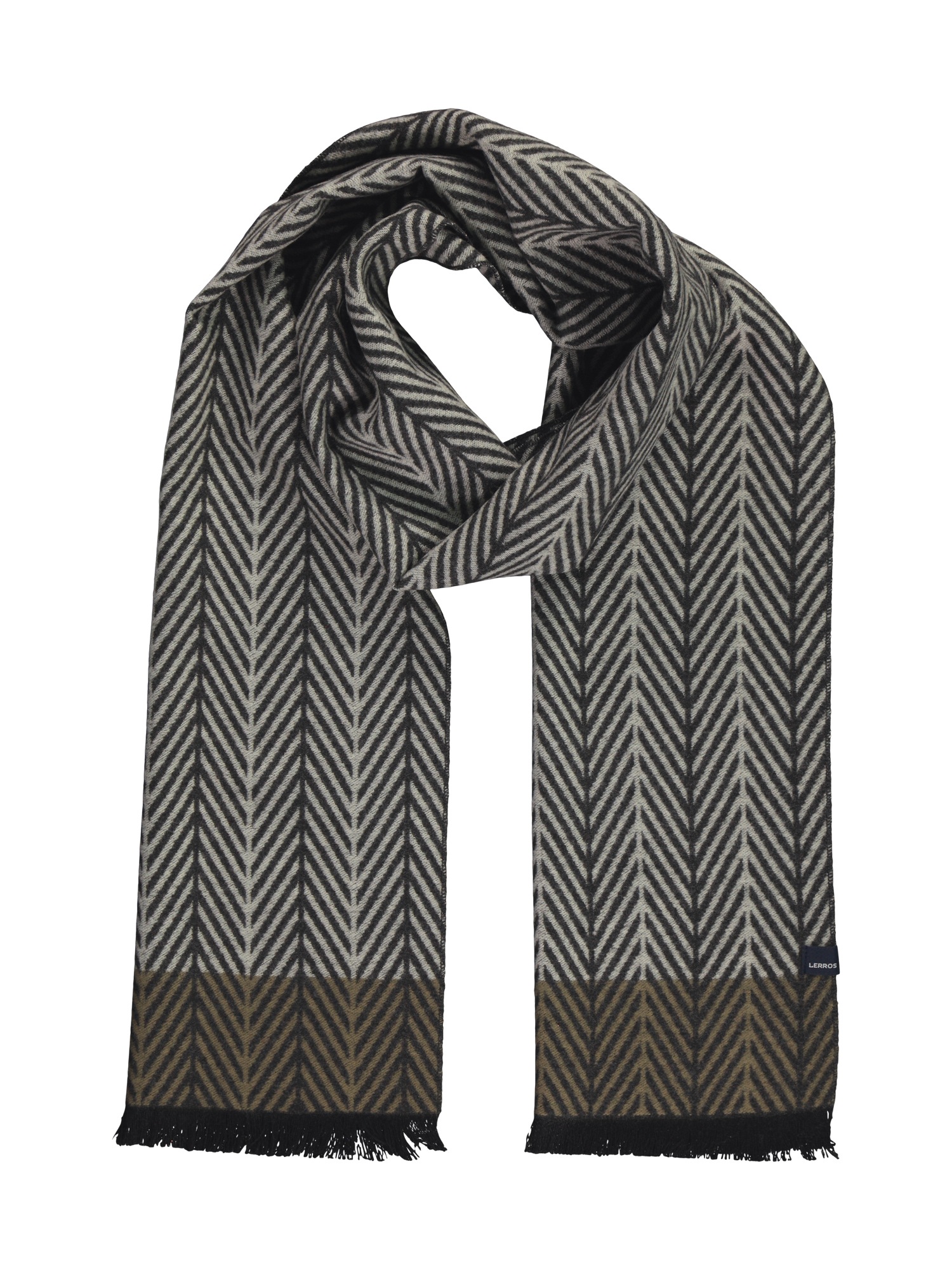 LERROS Wollschal "LERROS Herrenschal mit Fischgrat-Muster" günstig online kaufen