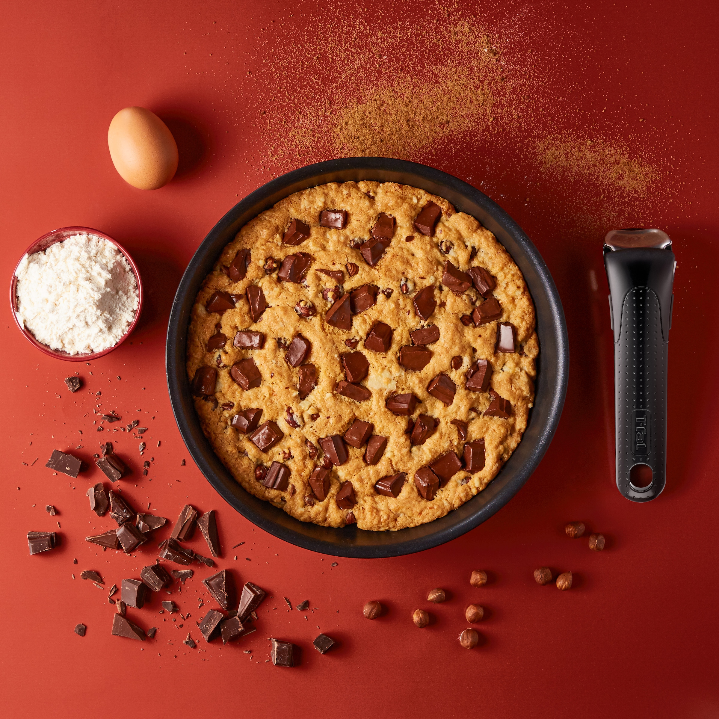 Tefal Bratpfanne »Ingenio Unlimited (die Lieferung erfolgt ohne Griff)« Aluminium 1 Stk. tlg. stapelbar, Antihaftversiegelung, Thermo-Signal, Induktion