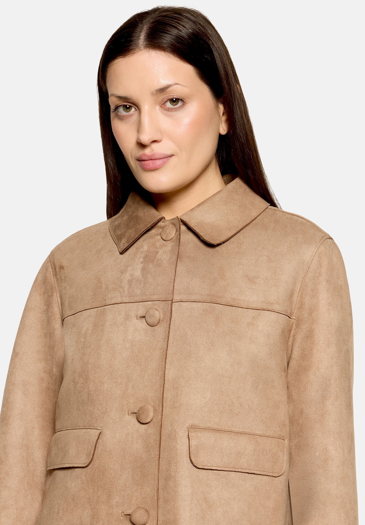 Cartoon Canvasjacke »Damen mit Eingrifftaschen«