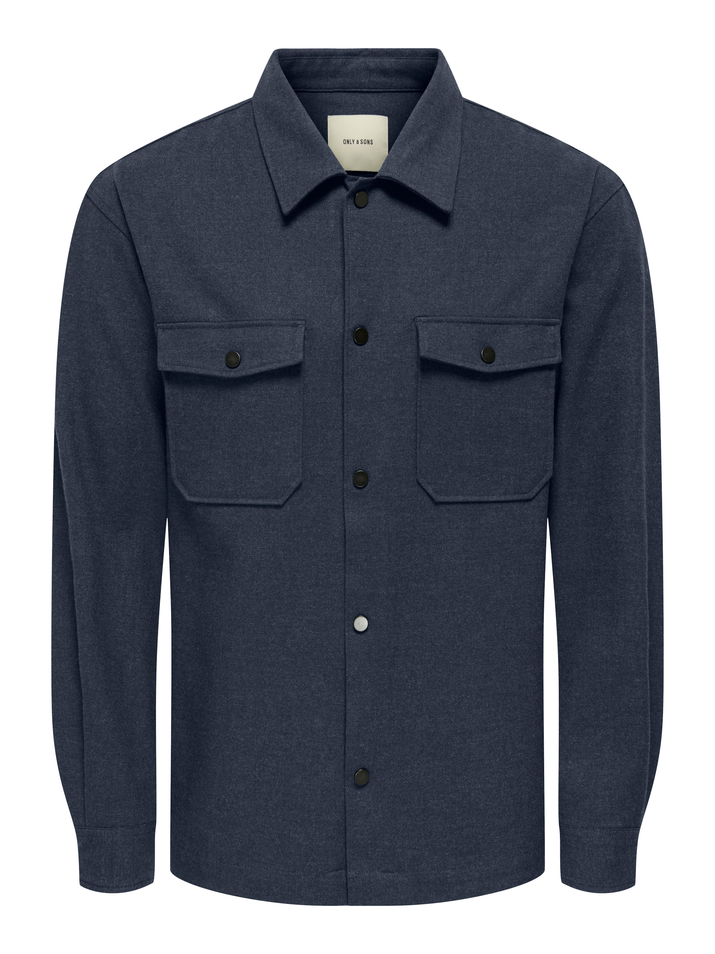 ONLY & SONS Langarmhemd »ONSMARK BRUSHED 0353 OVERSHIRT« Materialmix, regular fit
