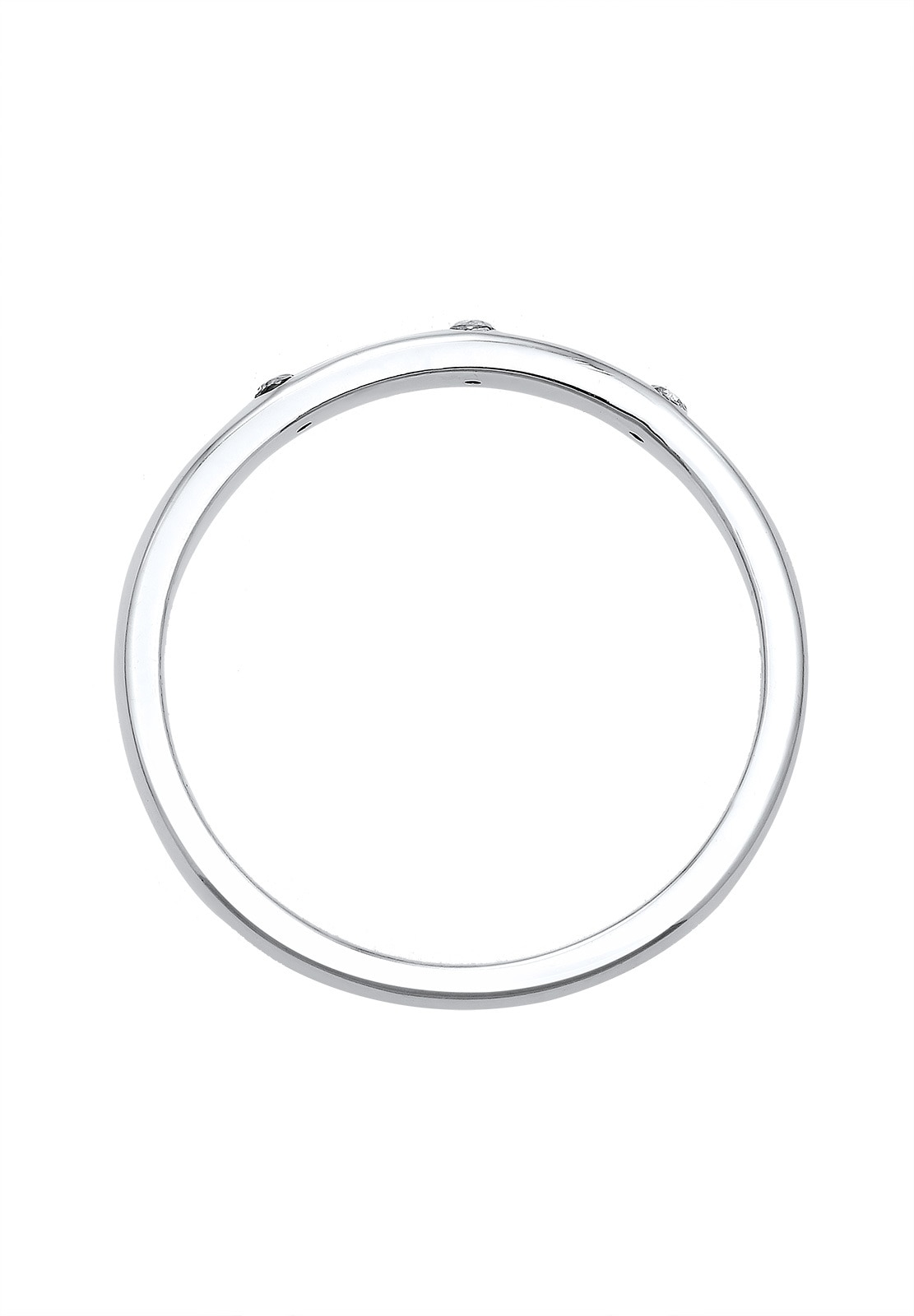 Elli DIAMONDS Verlobungsring »Bandring Diamant (0.045 ct) 925 Sterling Silber«