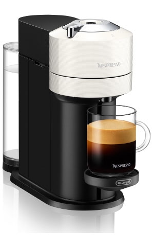 Nespresso Kapselmaschine »Vertuo Next ENV 120.W von DeLonghi, White«, inkl. Aeroccino Milchaufschäumer im Wert von UVP € 75,-